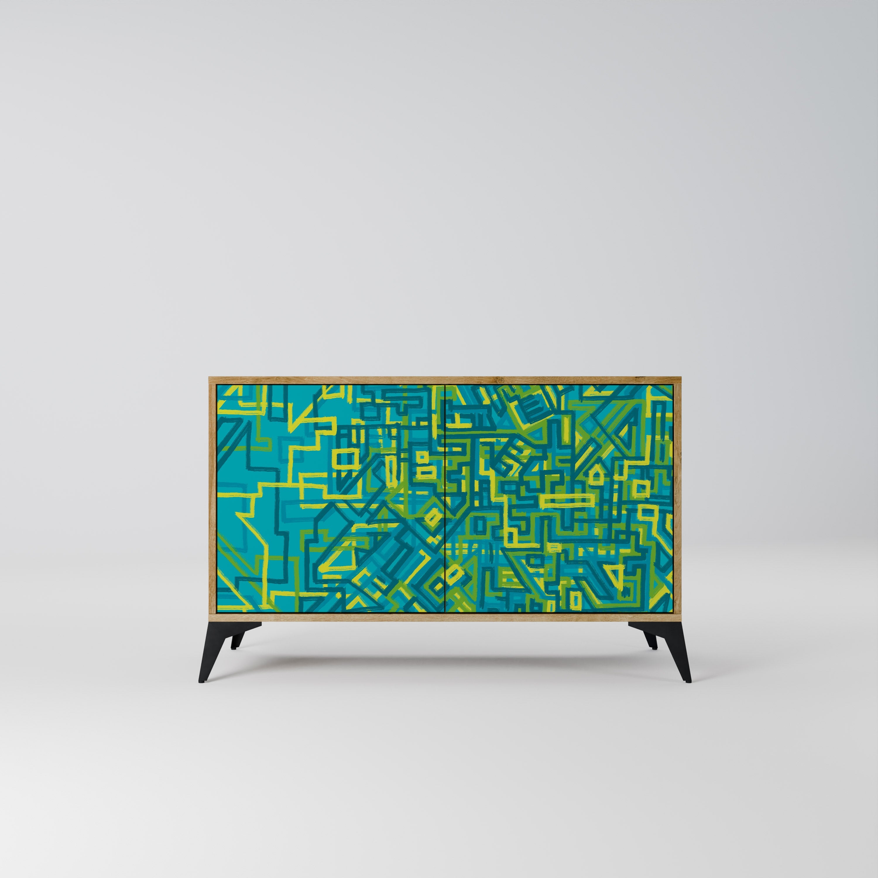 Buffet 2 portes effet chêne NOSTALGIC MEMORIES