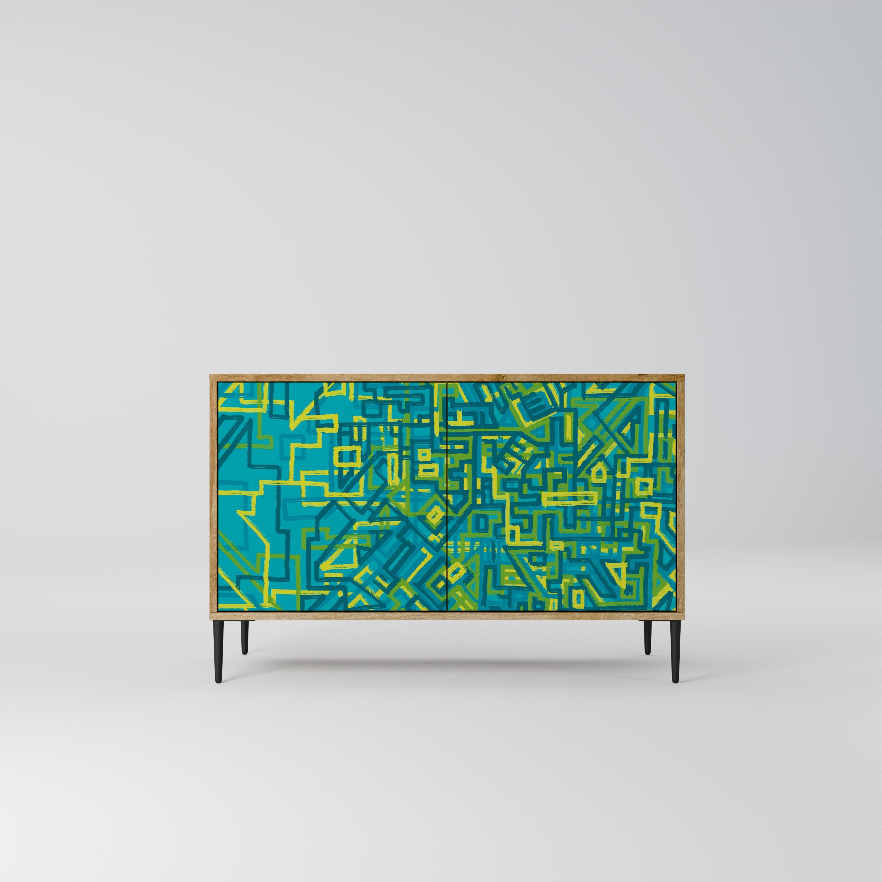 Buffet 2 portes effet chêne NOSTALGIC MEMORIES