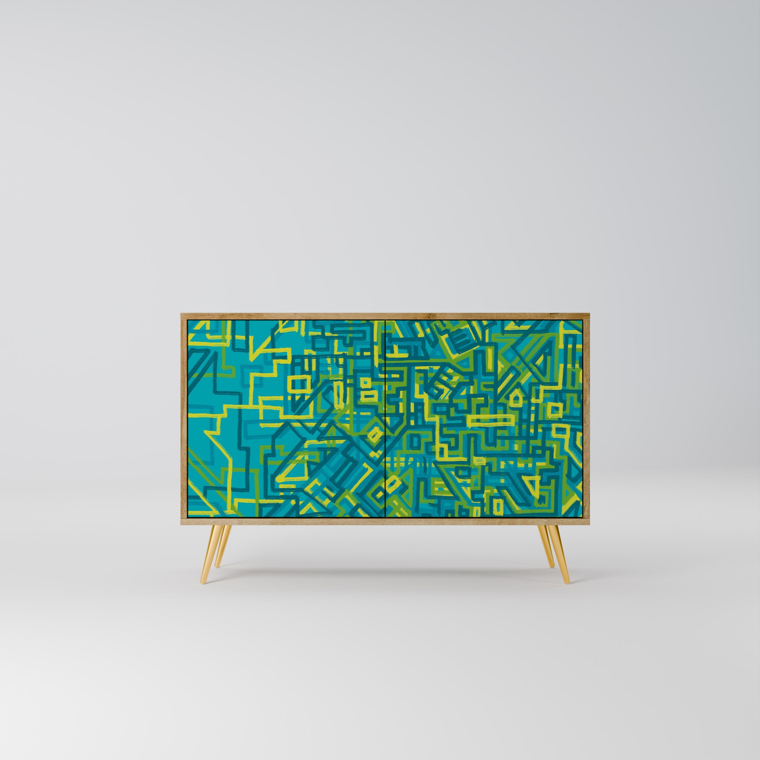 Buffet 2 portes effet chêne NOSTALGIC MEMORIES