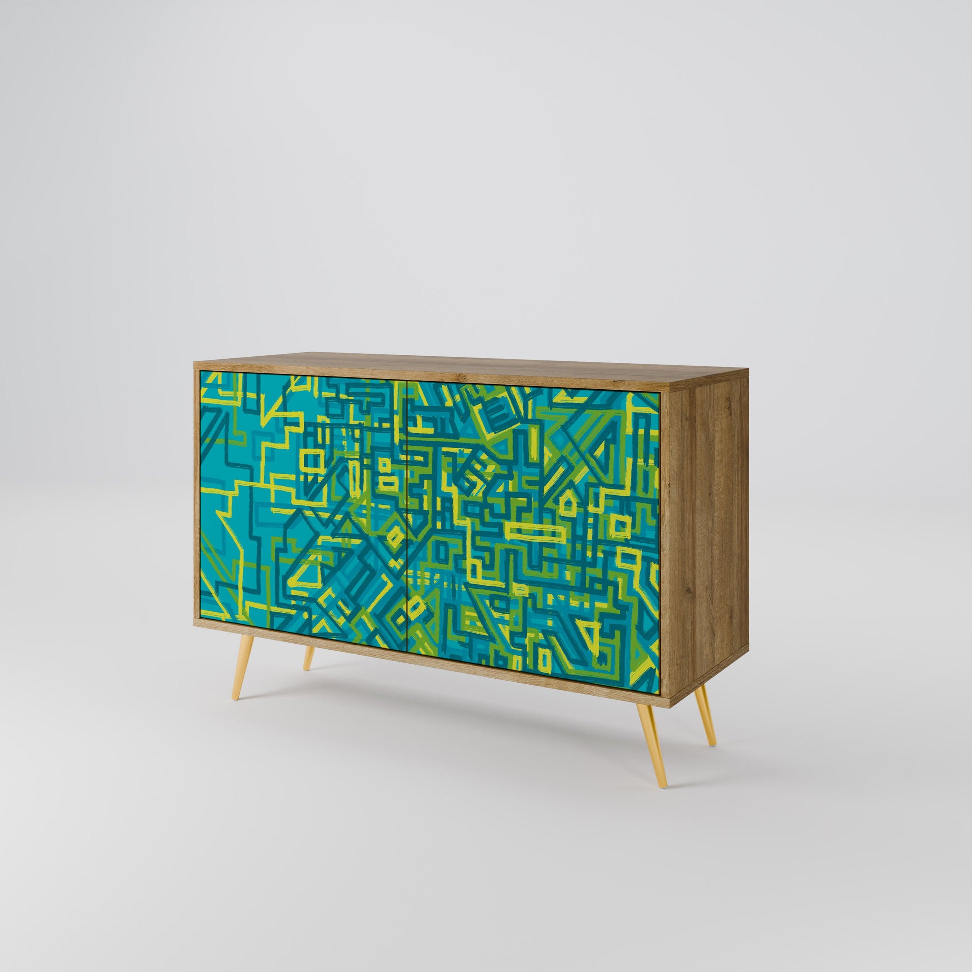 NOSTALGIC MEMORIES 2-Door Sideboard in Oak Effect