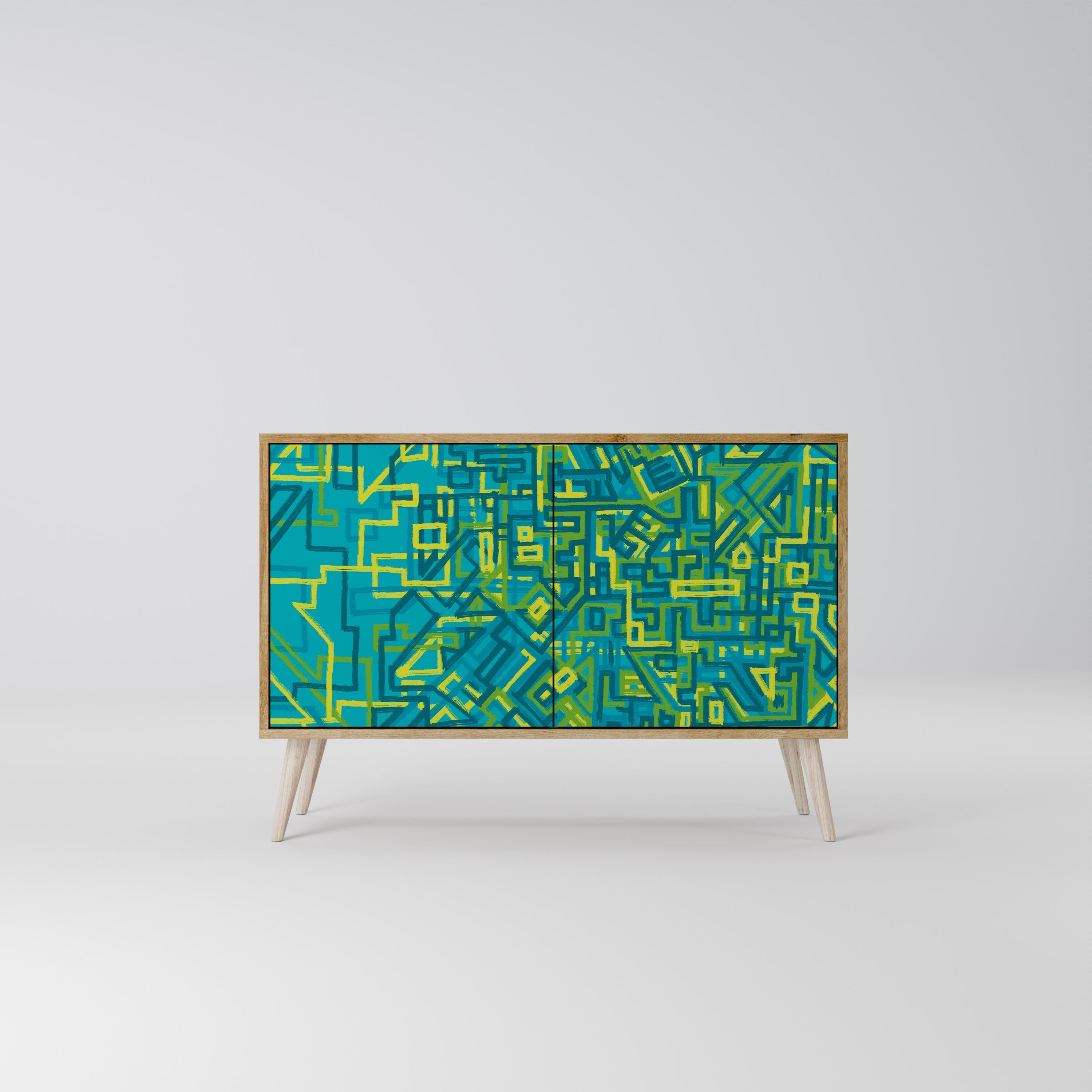 Buffet 2 portes effet chêne NOSTALGIC MEMORIES