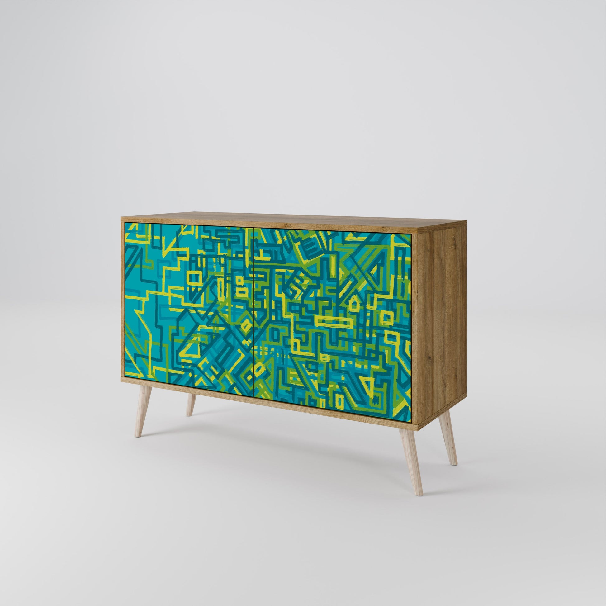 NOSTALGIC MEMORIES 2-Door Sideboard in Oak Effect