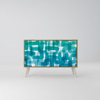 TURQUOISE RECTANGLES 2-Door Sideboard