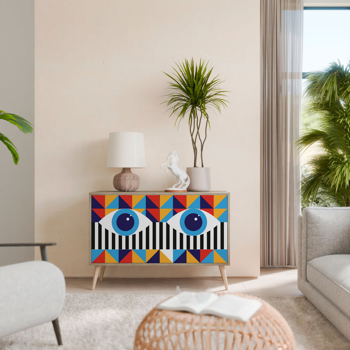 ABSTRACTION AND GEOMETRY 2-Door Sideboard