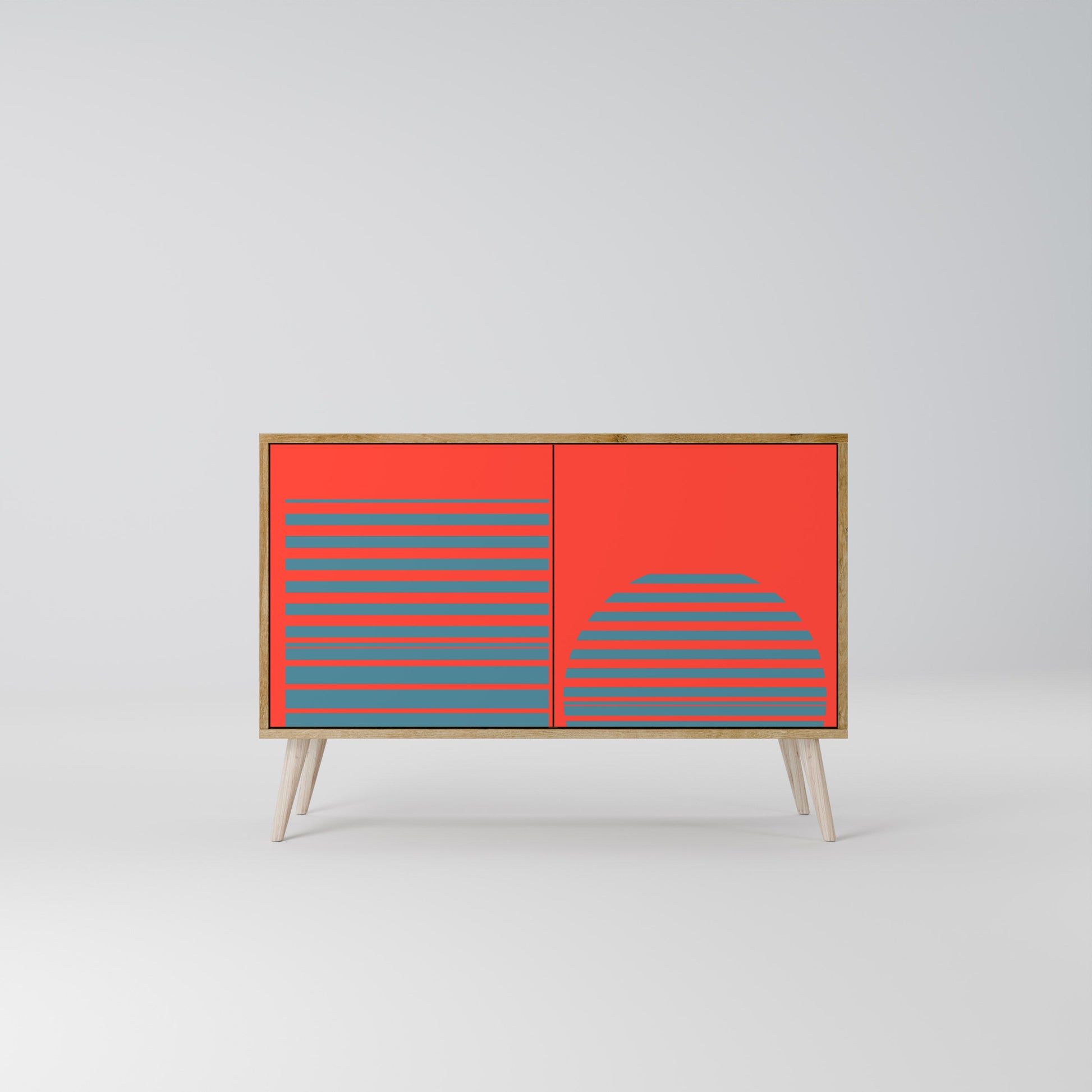 RISING GEOMETRY STARS 2-Door Sideboard in Oak Effect