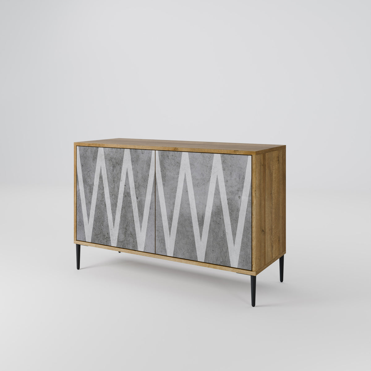 SOLID ZIG ZAG 2-Door Sideboard