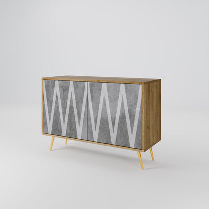 SOLID ZIG ZAG 2-Door Sideboard