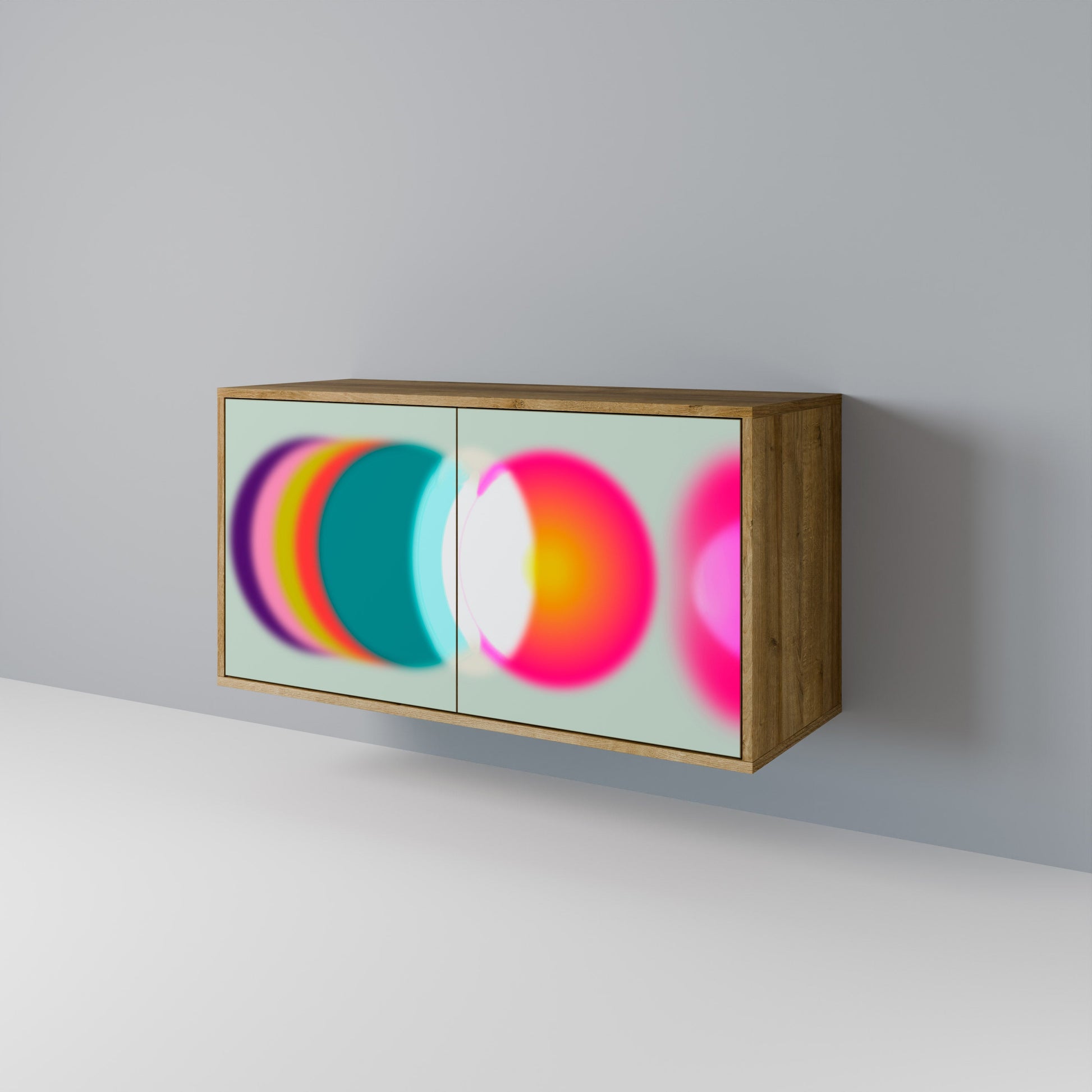 SYMPHONY OF COLORS 2-Door Sideboard in Oak Effect