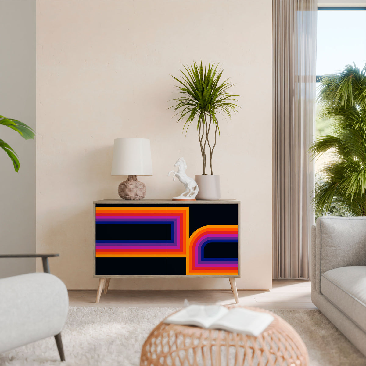 BLINDED BY THE LIGHTS 2-Door Sideboard