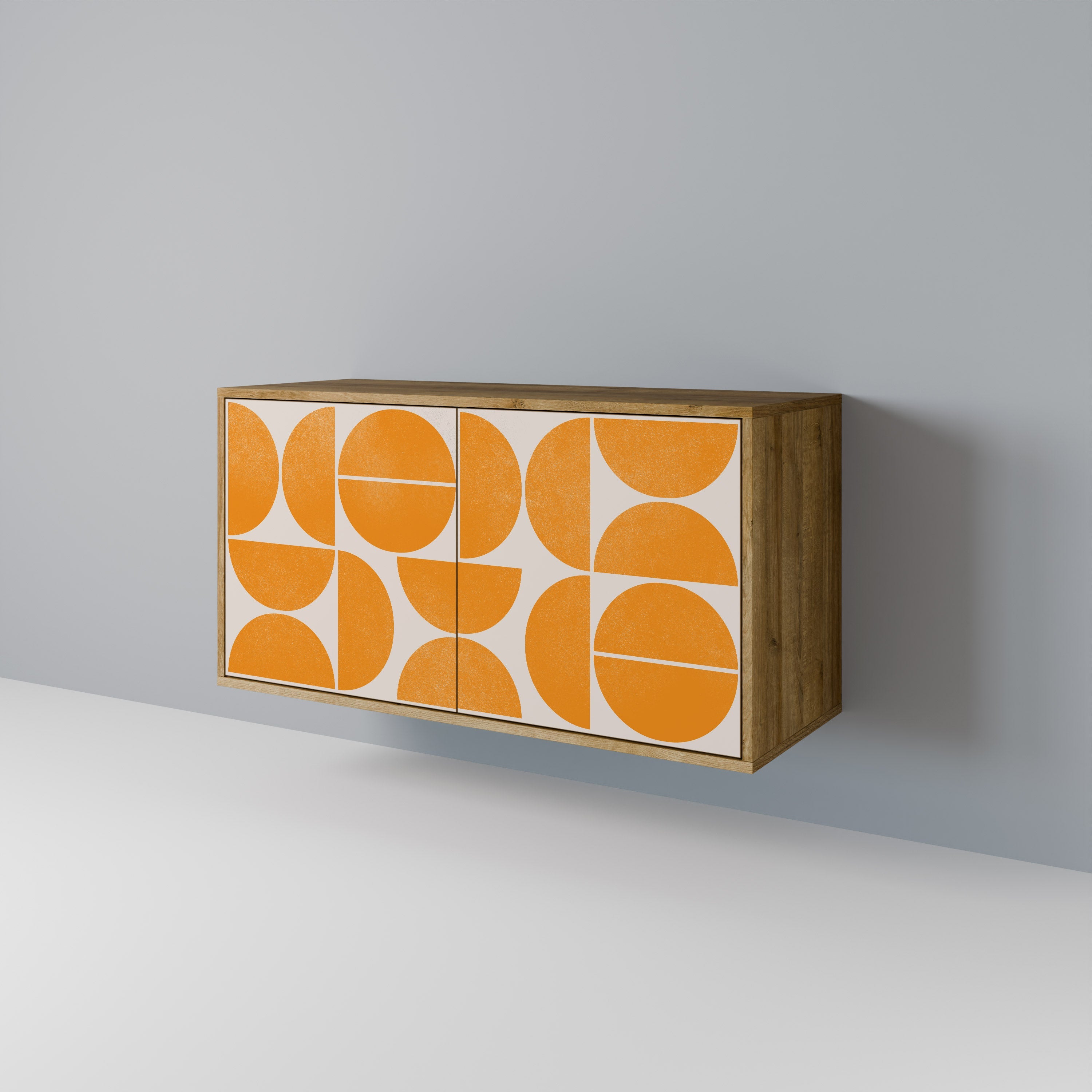 Buffet 2 portes RECURRING DREAMS effet chêne