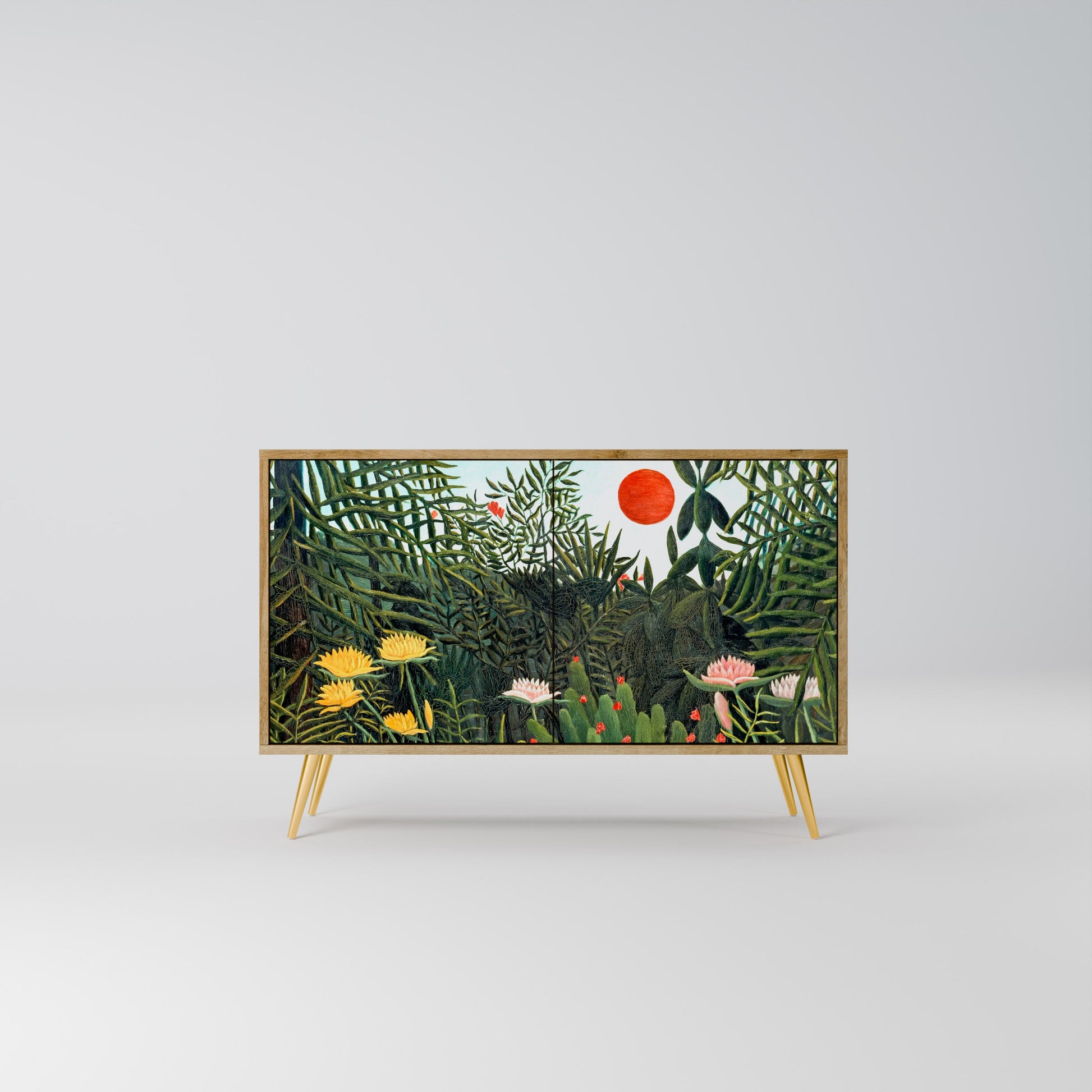 VIRGIN FOREST WITH SUNSET 2-Door Sideboard in Oak Effect
