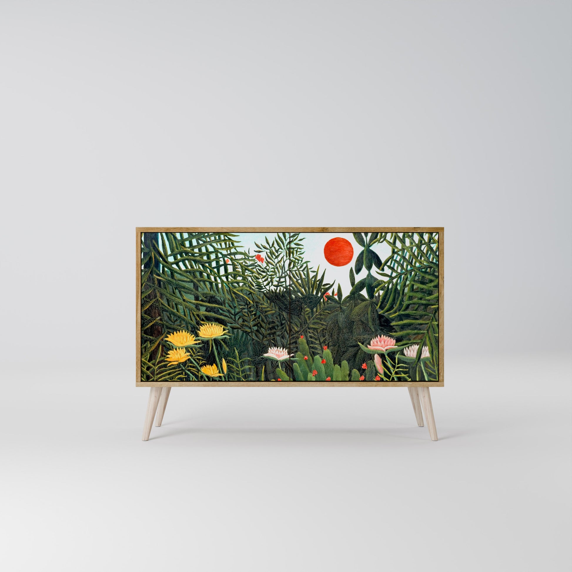 VIRGIN FOREST WITH SUNSET 2-Door Sideboard in Oak Effect