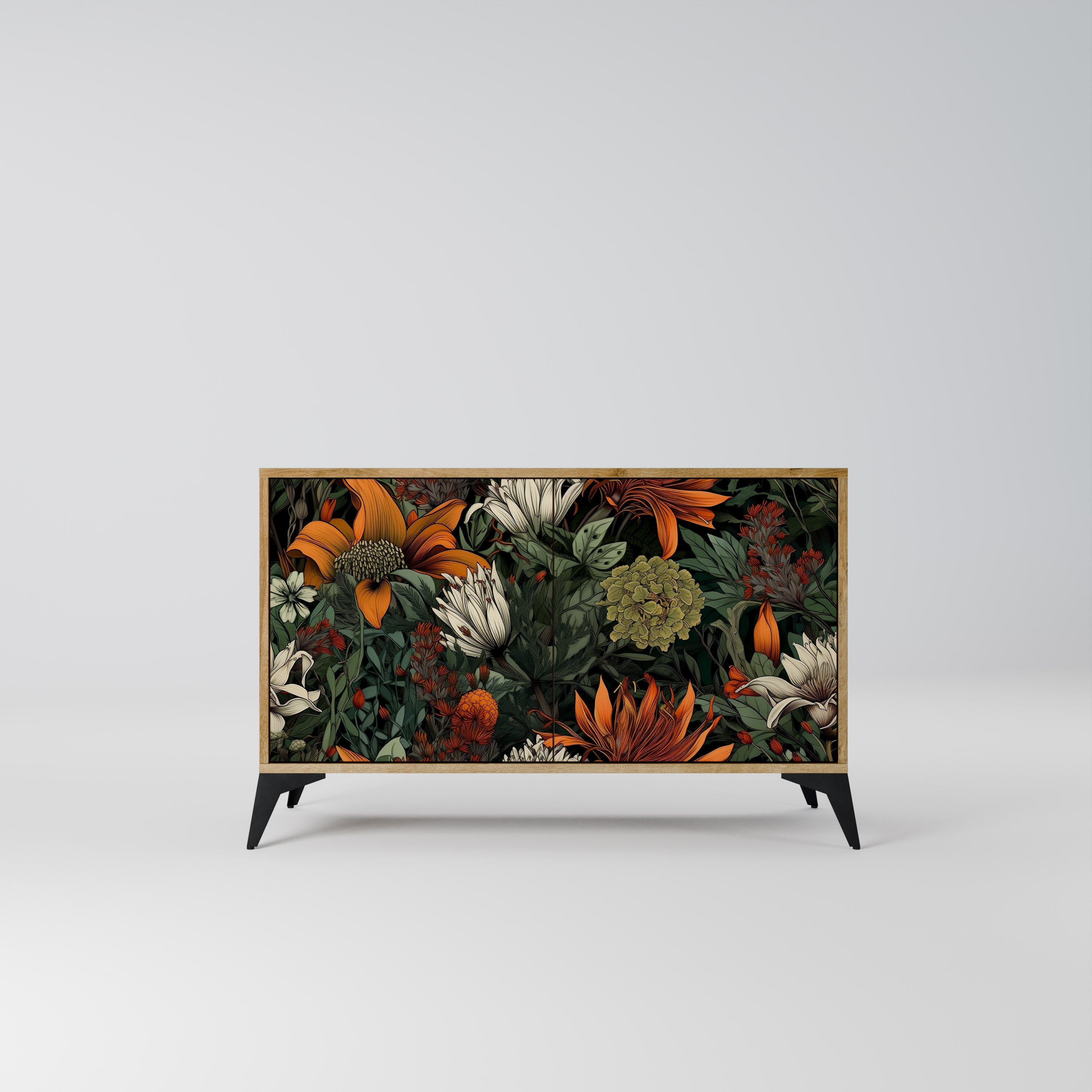 Buffet 2 portes MIDNIGHT SPROUT effet chêne