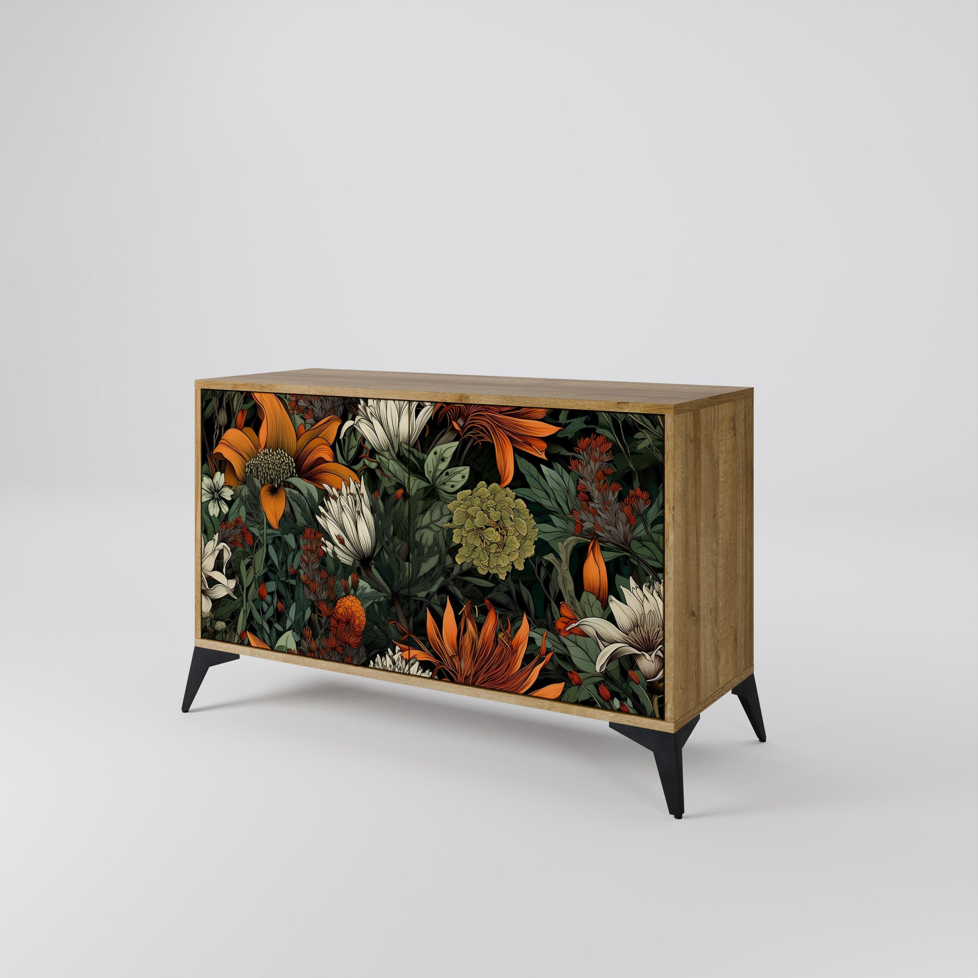 MIDNIGHT SPROUT 2-Door Sideboard in Oak Effect