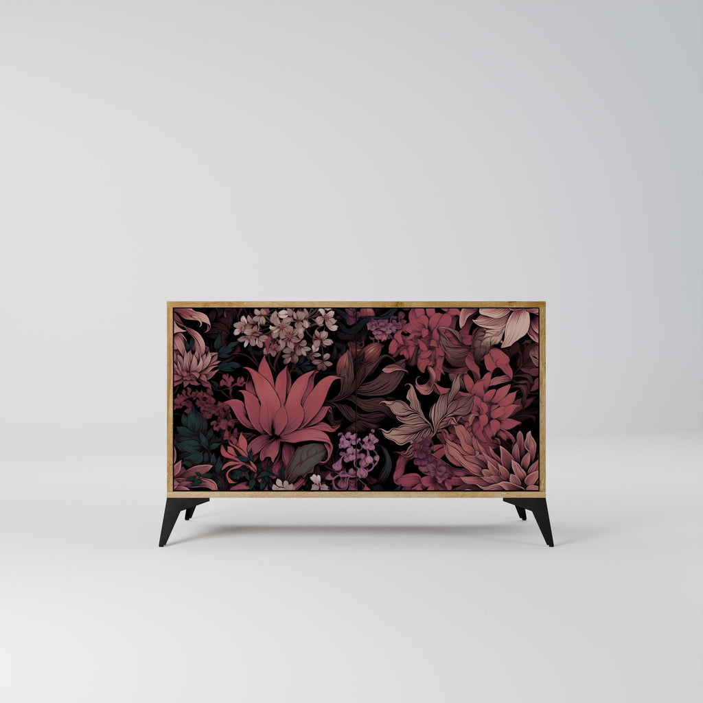 FLORAL WHISPER 2-Door Sideboard in Oak Effect