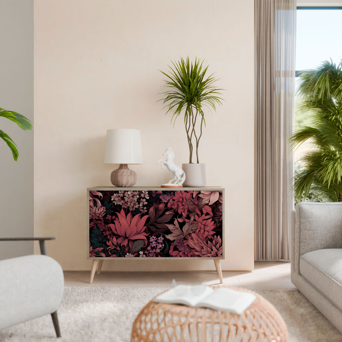 FLORAL WHISPER 2-Door Sideboard