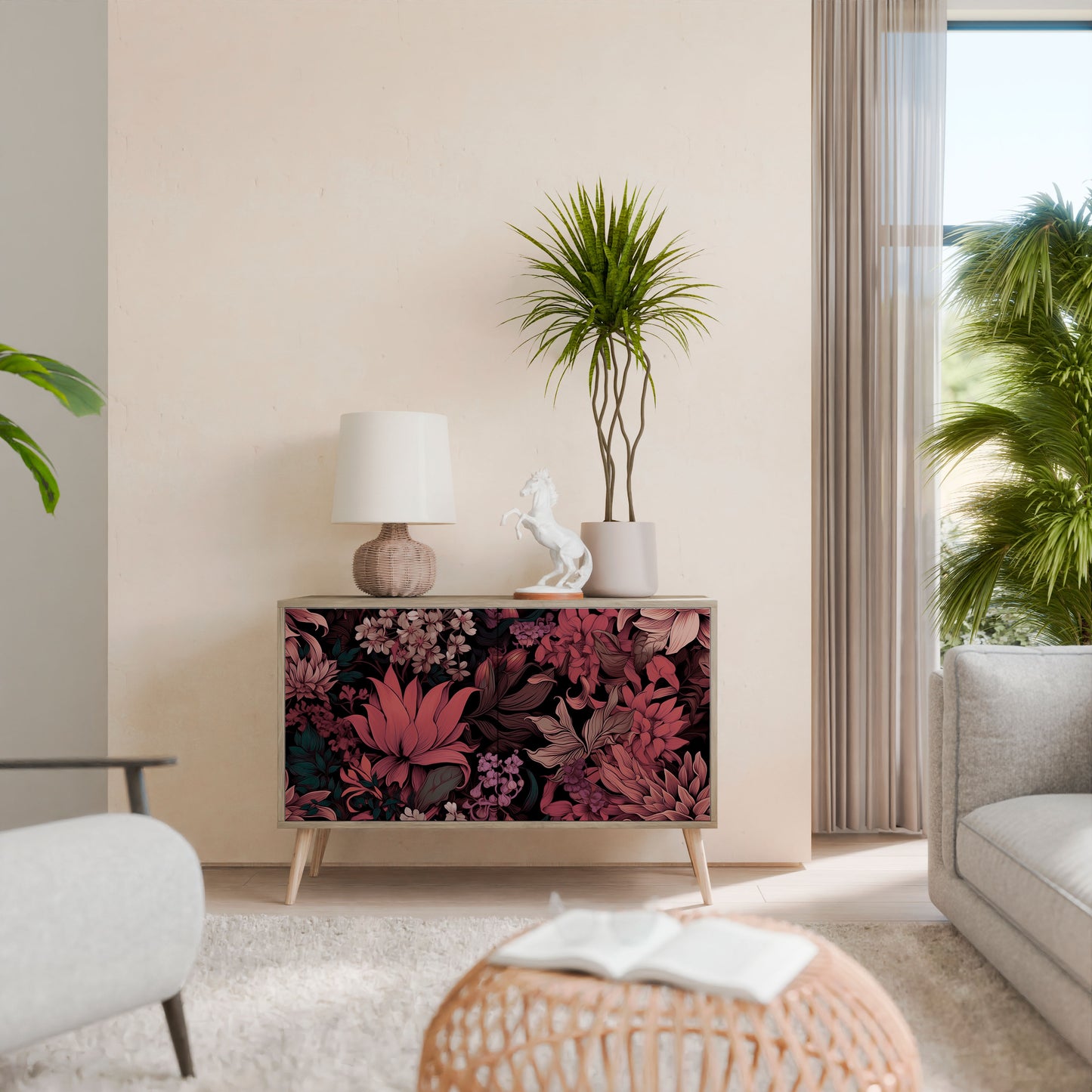 FLORAL WHISPER 2-Door Sideboard