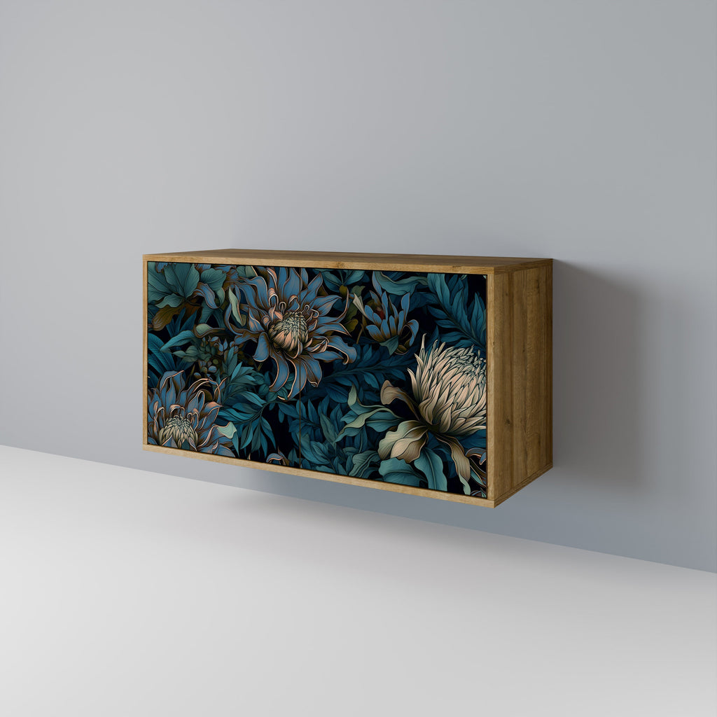 TWILIGHT BLOOM 2-Door Sideboard in Oak Effect