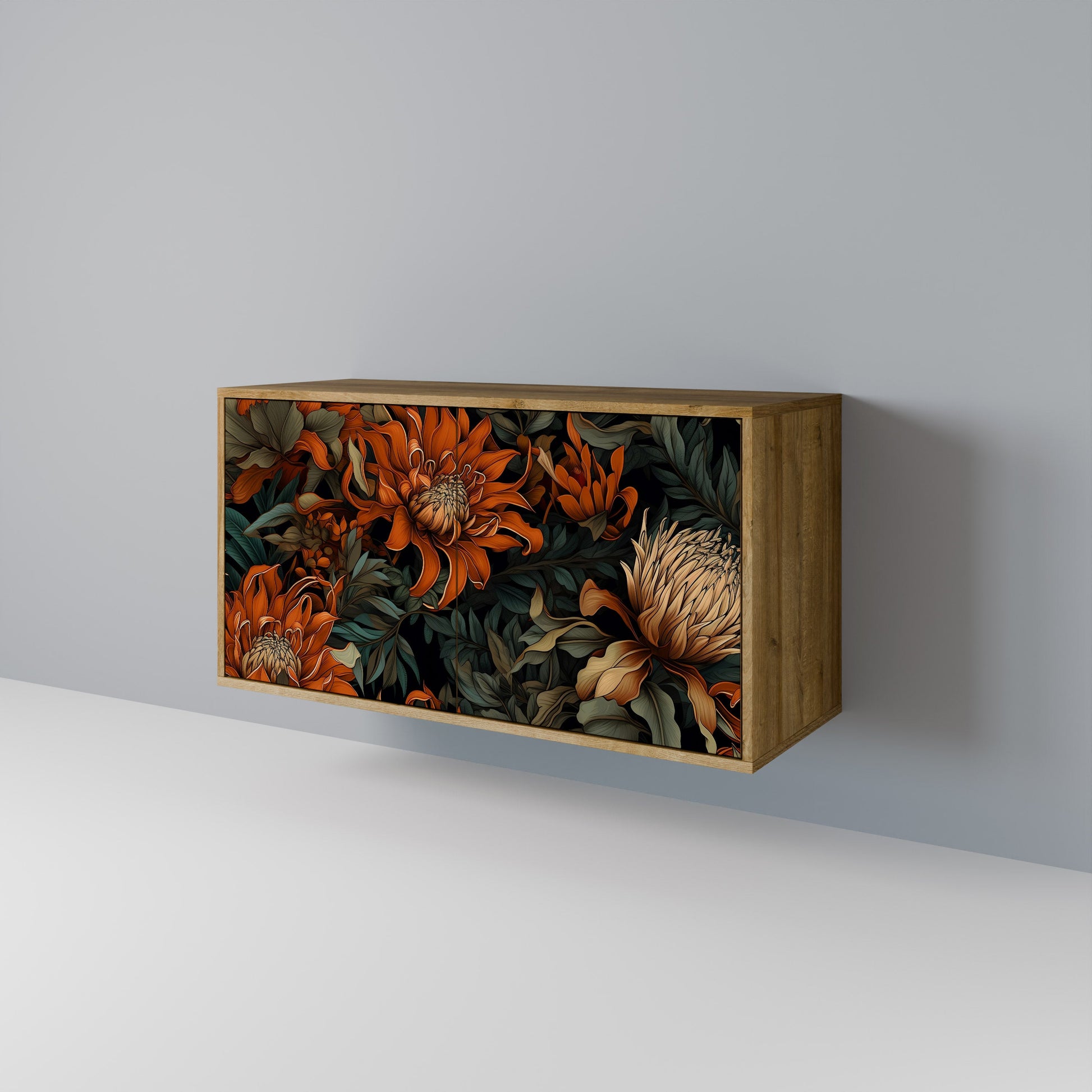 DAWN BLOOM 2-Door Sideboard in Oak Effect