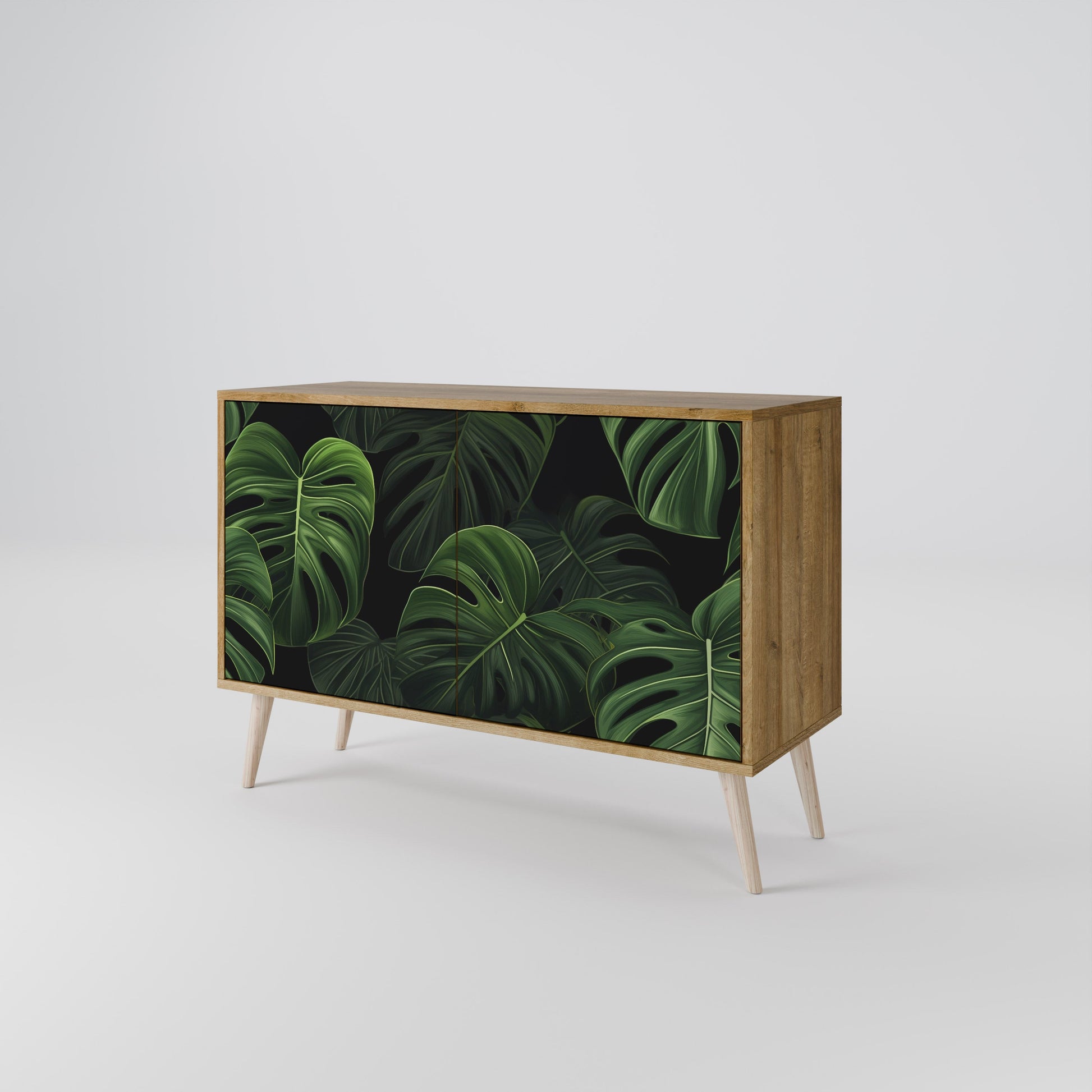 INFINITE MONSTERA 2-Door Sideboard in Oak Effect