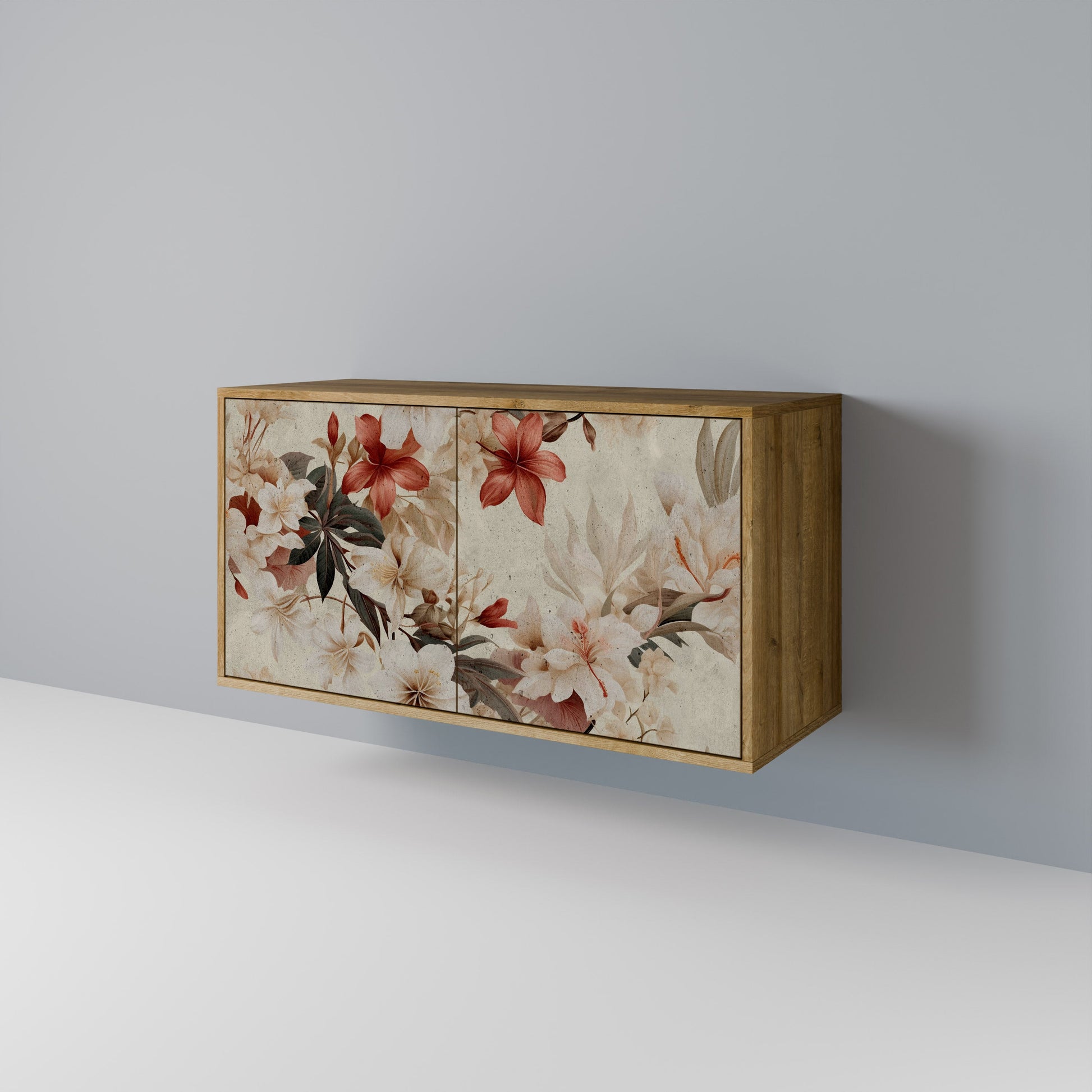 PETAL HARMONY 2-Door Sideboard in Oak Effect