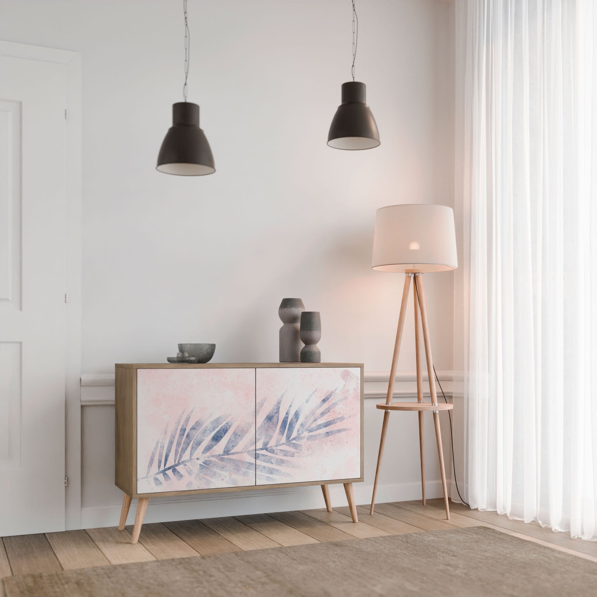 TIMELESS FLOAT 2-Door Sideboard in Oak Effect