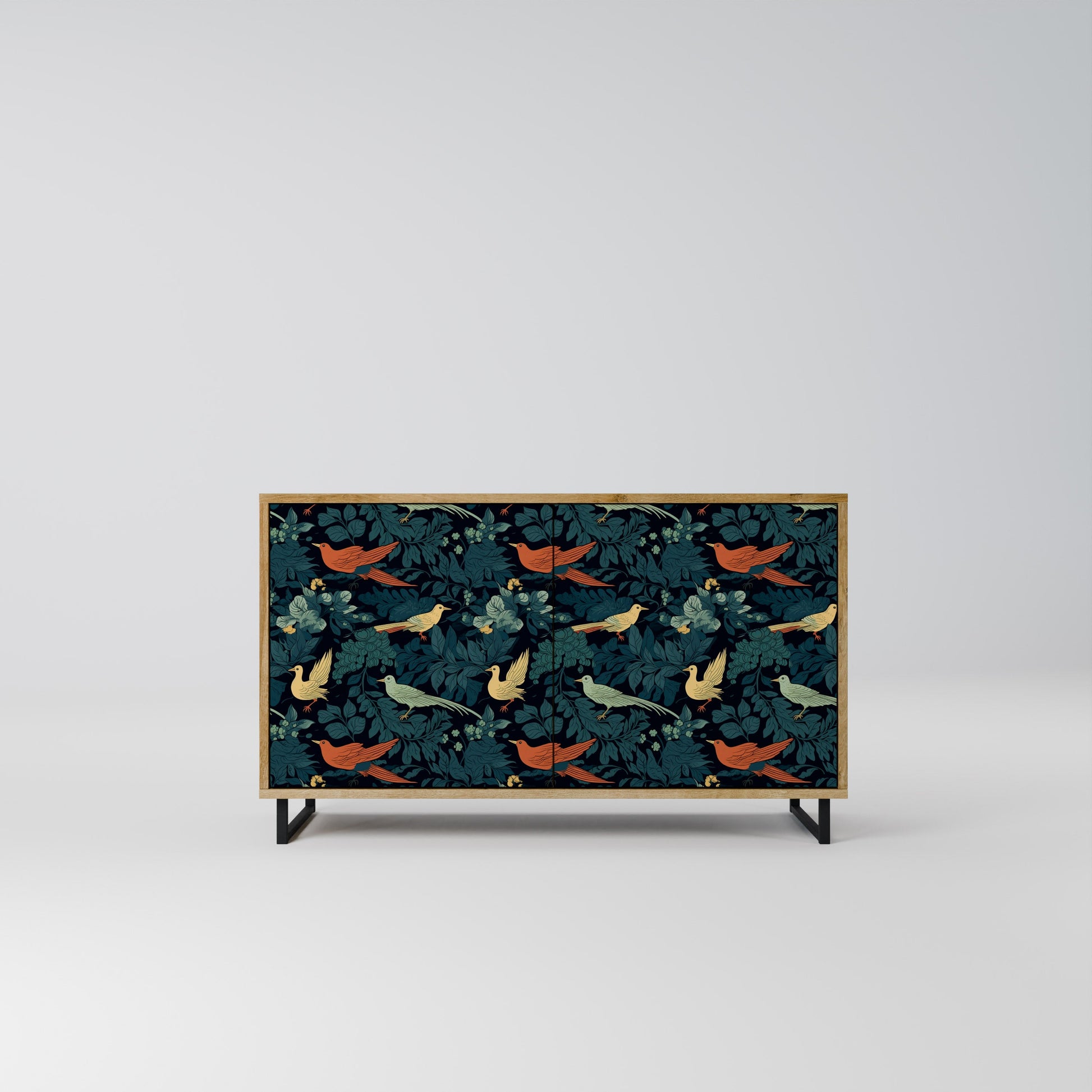 FOWL ORNAMENT 2-Door Sideboard in Oak Effect
