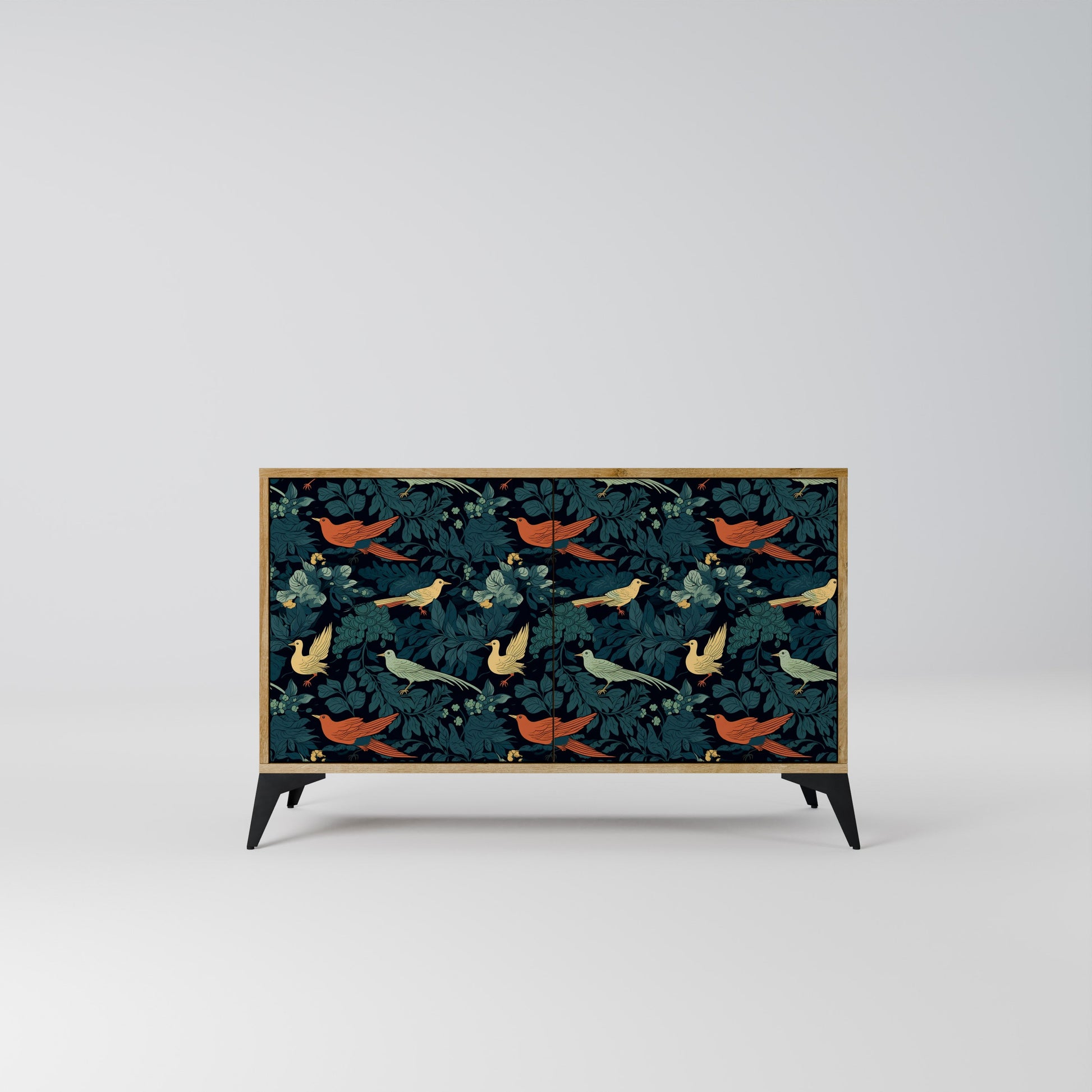 FOWL ORNAMENT 2-Door Sideboard in Oak Effect