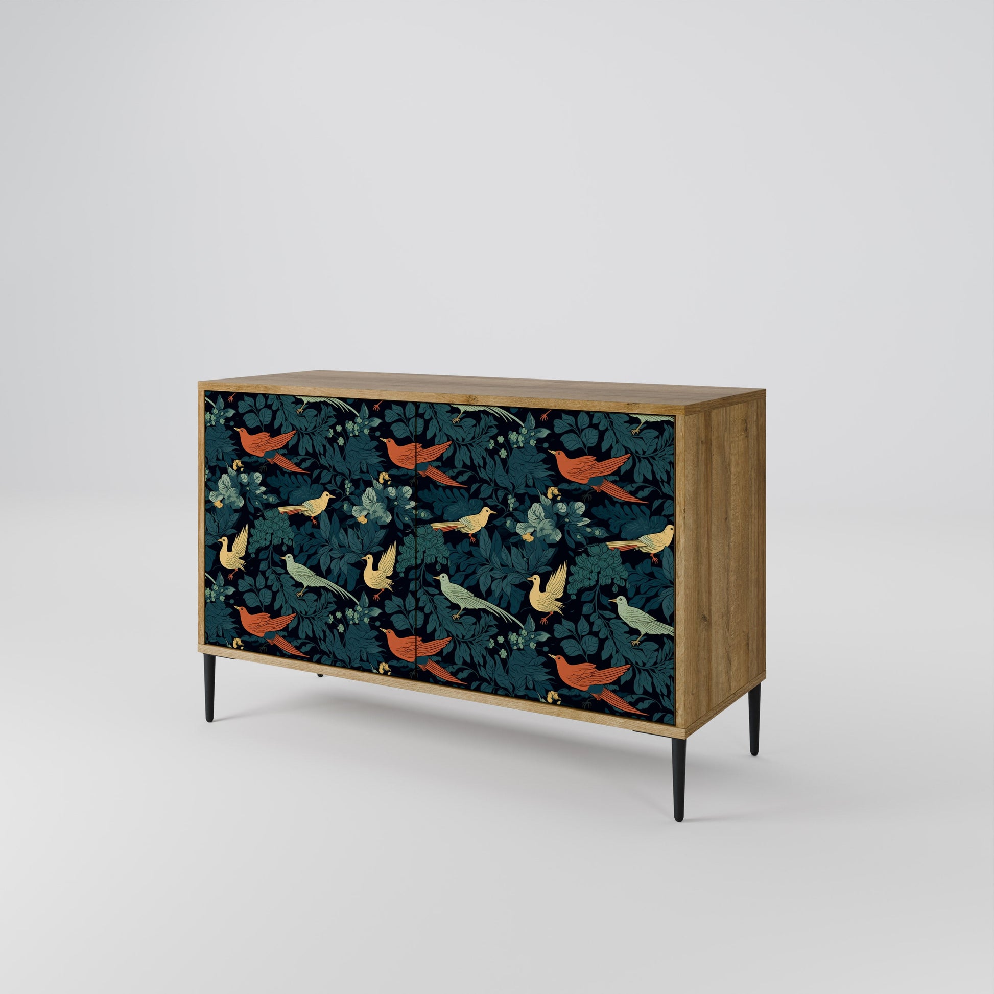 FOWL ORNAMENT 2-Door Sideboard in Oak Effect