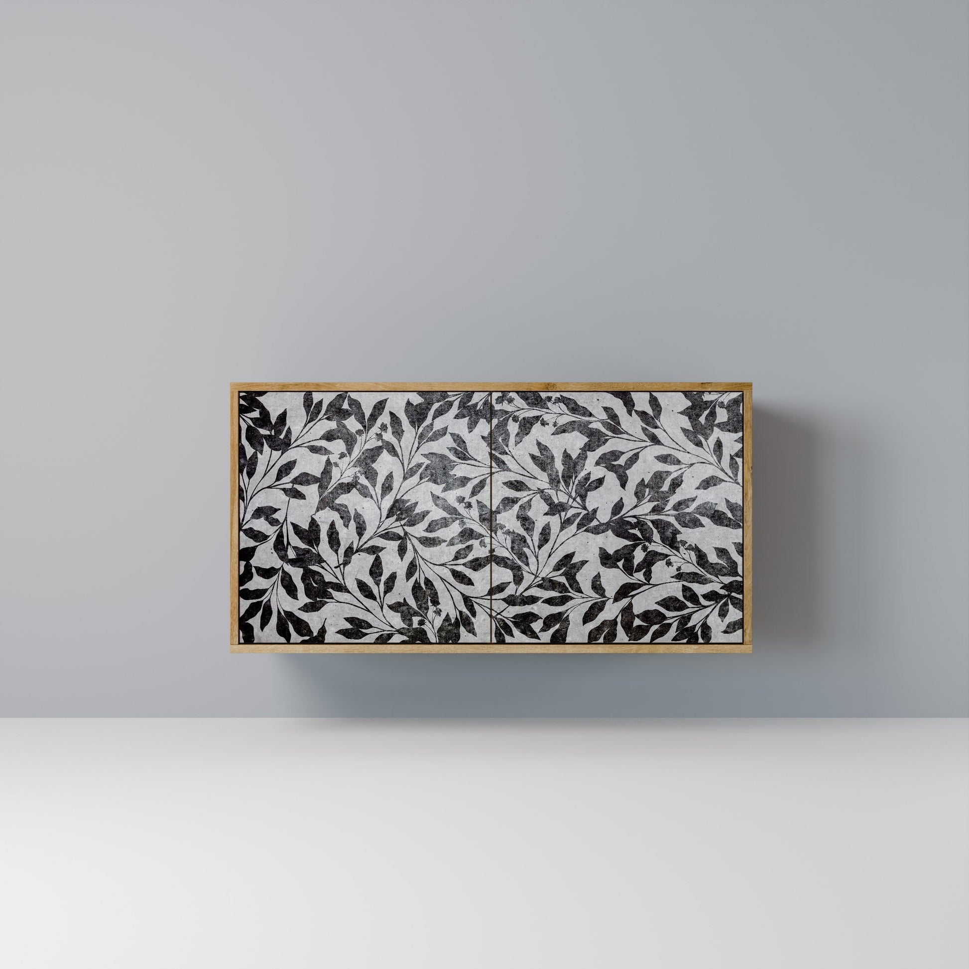 CHARCOAL SPROUT 2-Door Sideboard in Oak Effect