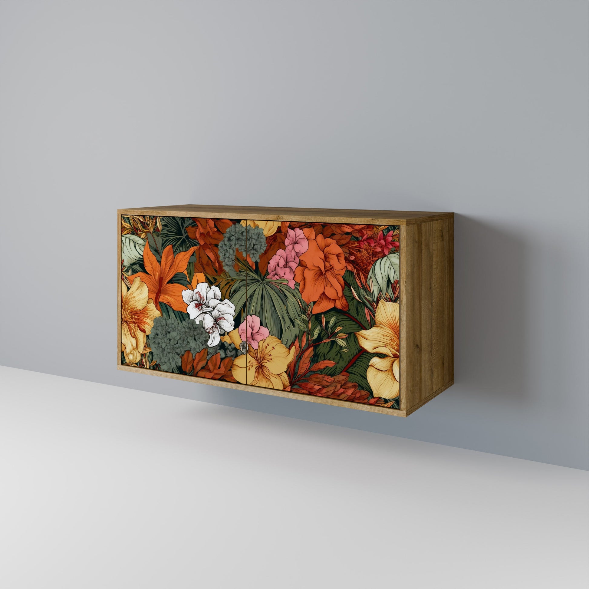 RADIANT FLORA 2-Door Sideboard in Oak Effect