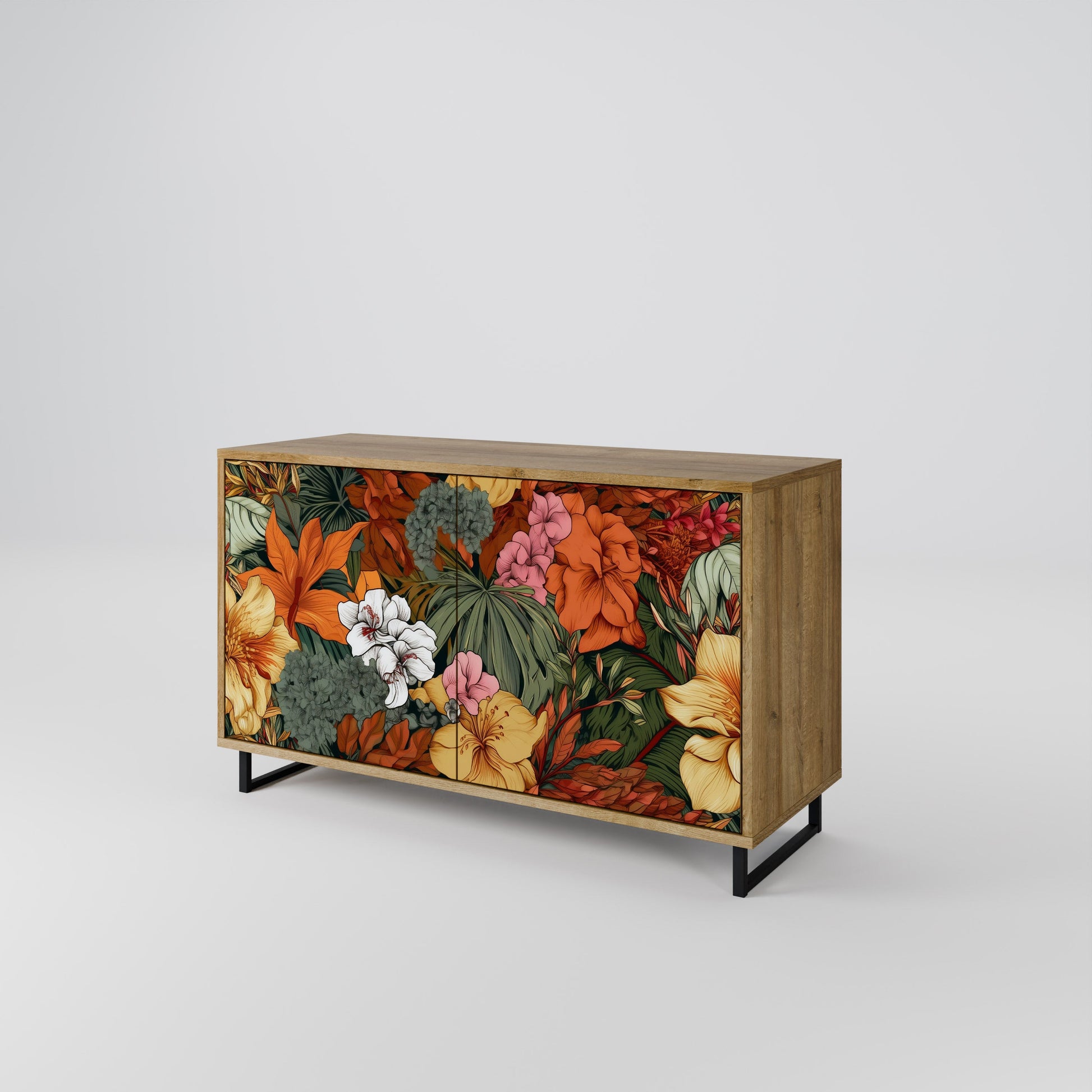 RADIANT FLORA 2-Door Sideboard in Oak Effect