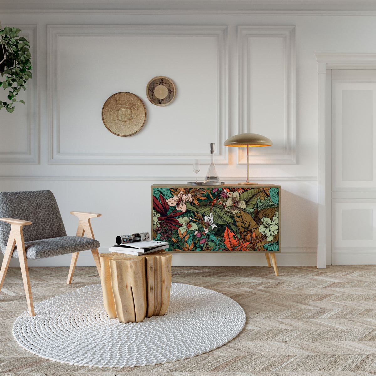 BOTANICAL EMERGENCE 2-Door Sideboard