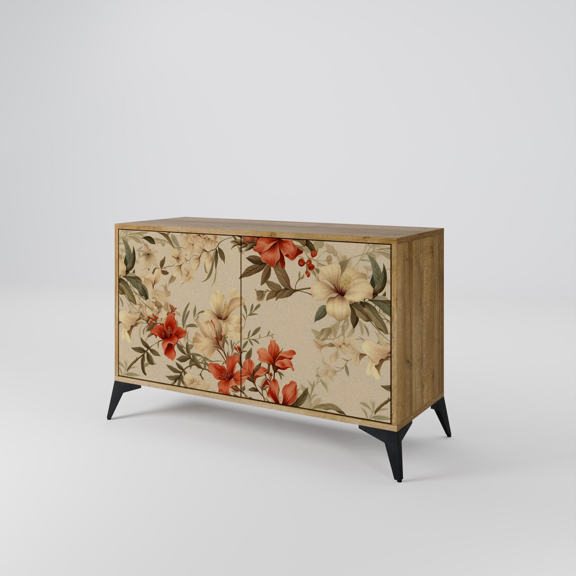 BLOOMING HARMONY 2-Door Sideboard in Oak Effect