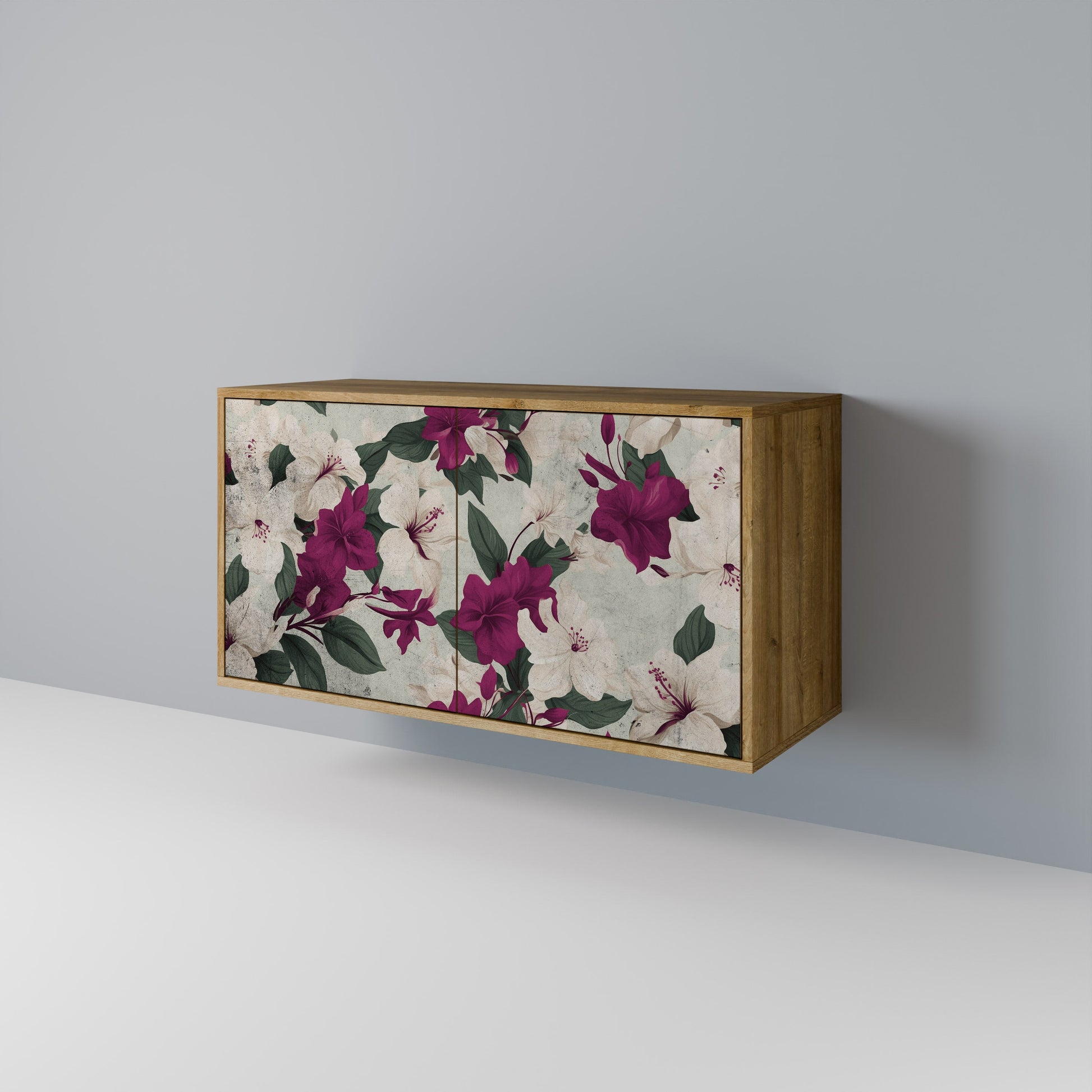 FLOWERET DREAM 2-Door Sideboard in Oak Effect