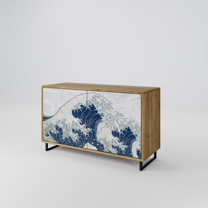 THE GREAT WAVE AT KANAGAWA 2-Door Sideboard