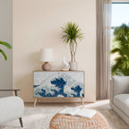 THE GREAT WAVE AT KANAGAWA 2-Door Sideboard