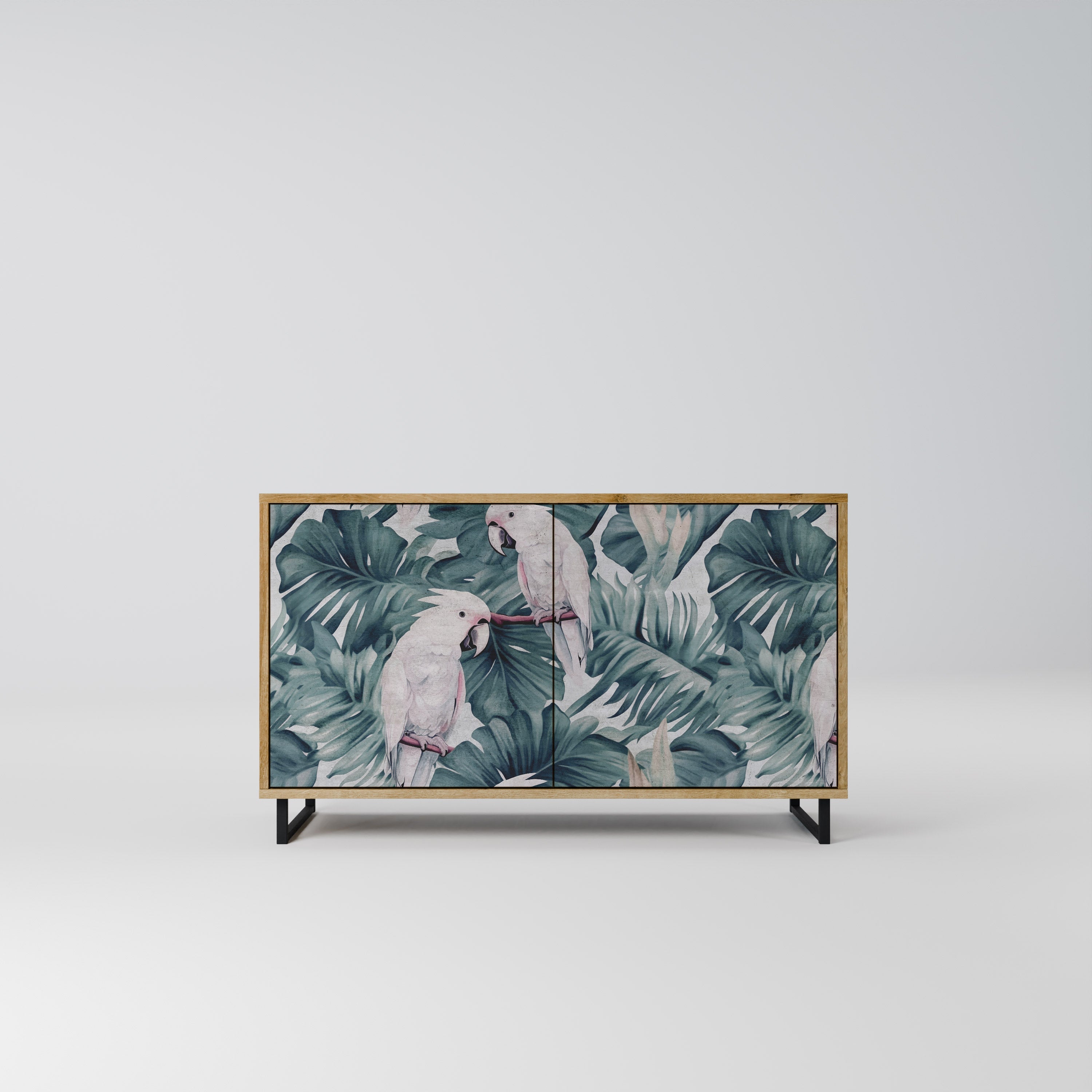 Buffet 2 portes POPINJAY LOOK effet chêne