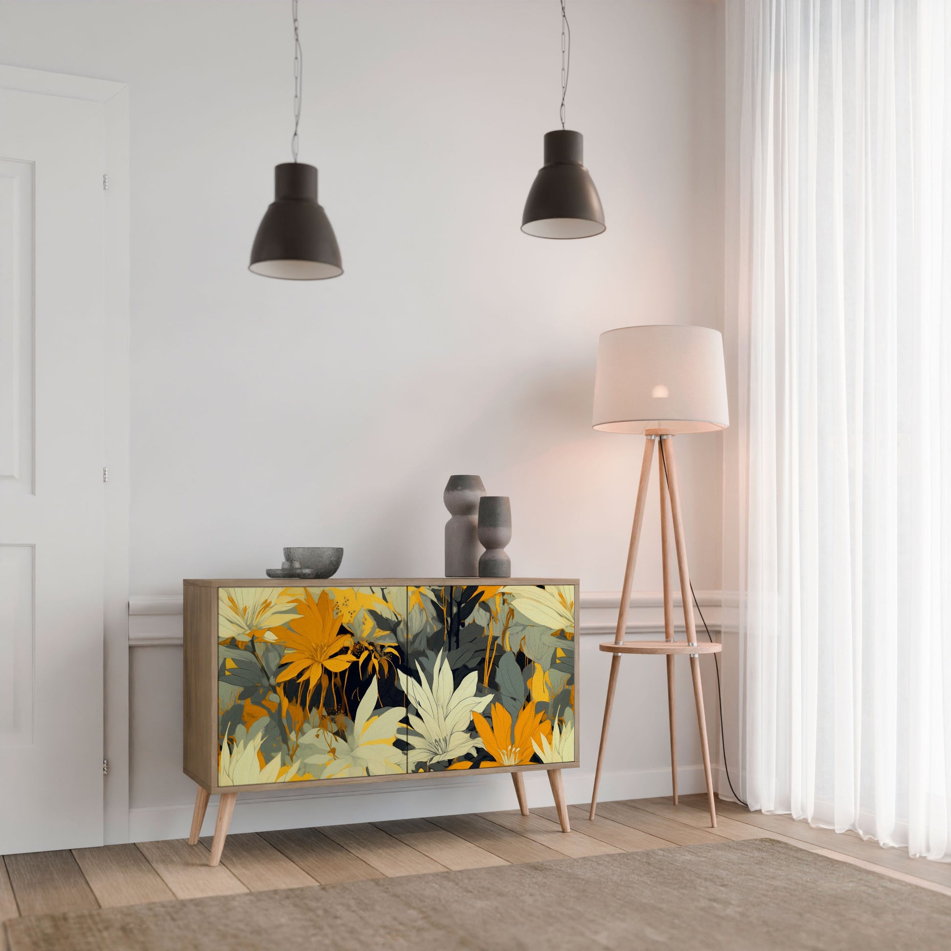 SUNKISSED LILY 2-Door Sideboard in Oak Effect