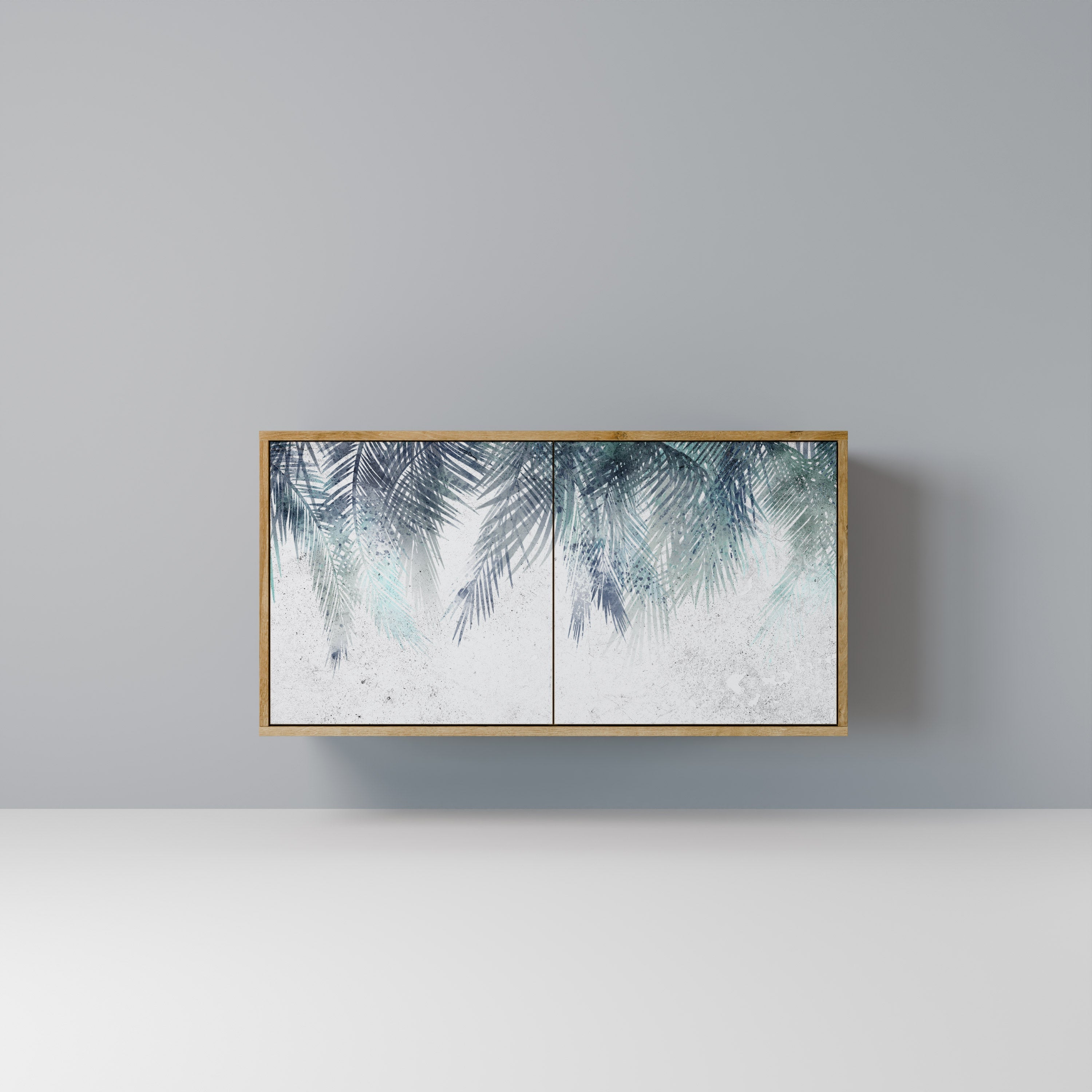 PALM VEIL 2-Door Sideboard in Oak Effect