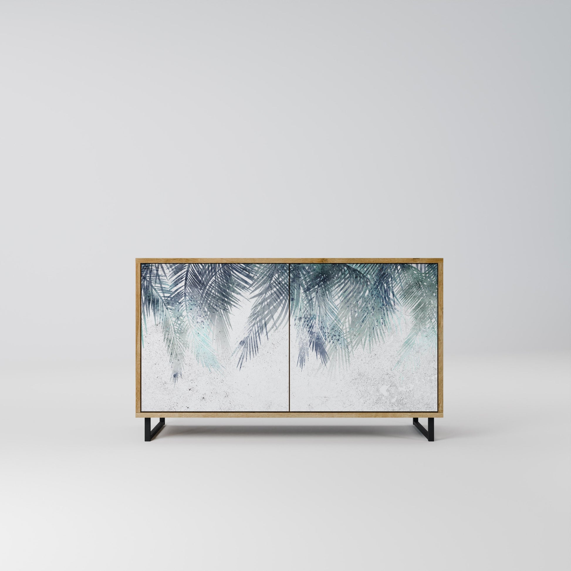 PALM VEIL 2-Door Sideboard in Oak Effect