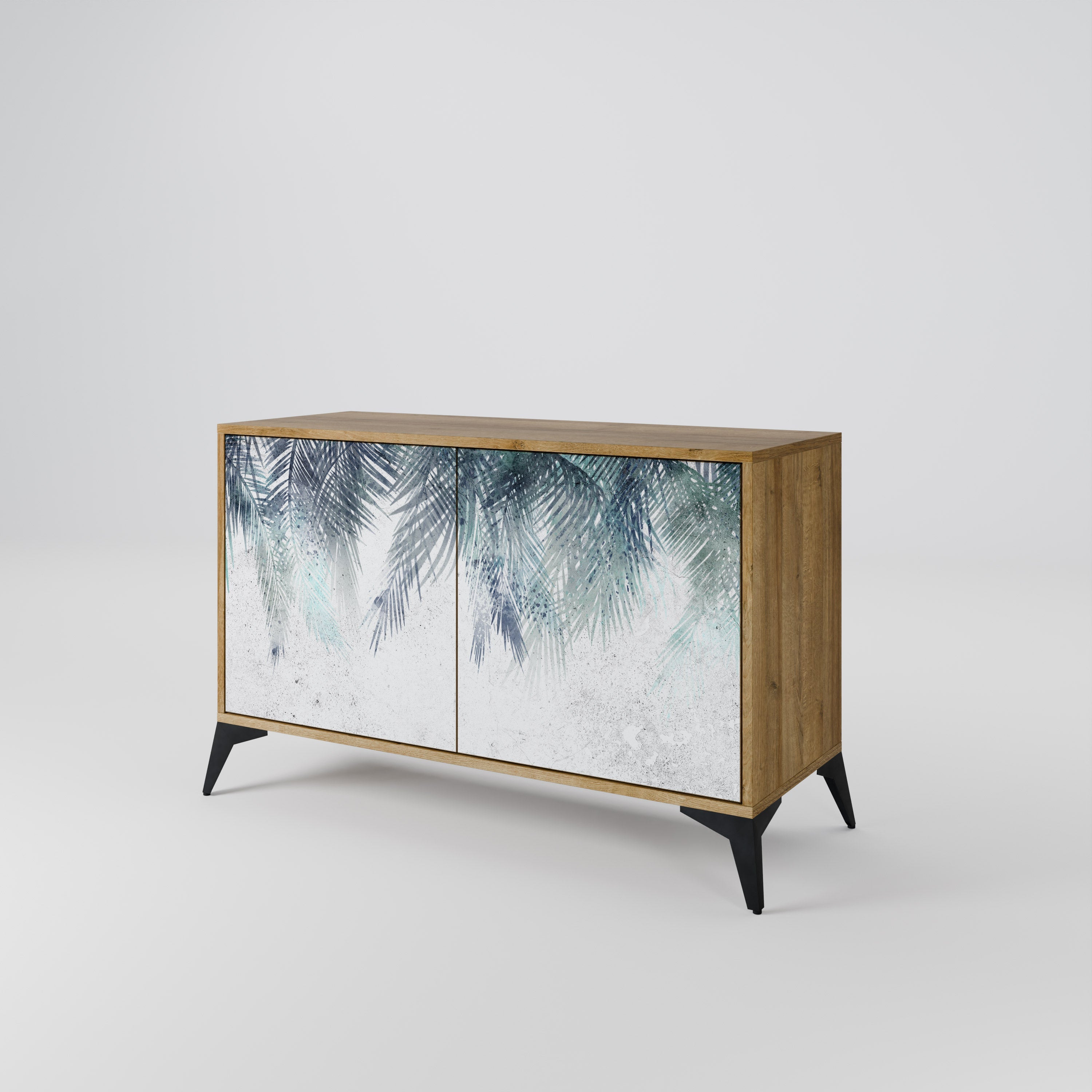 PALM VEIL 2-Door Sideboard in Oak Effect