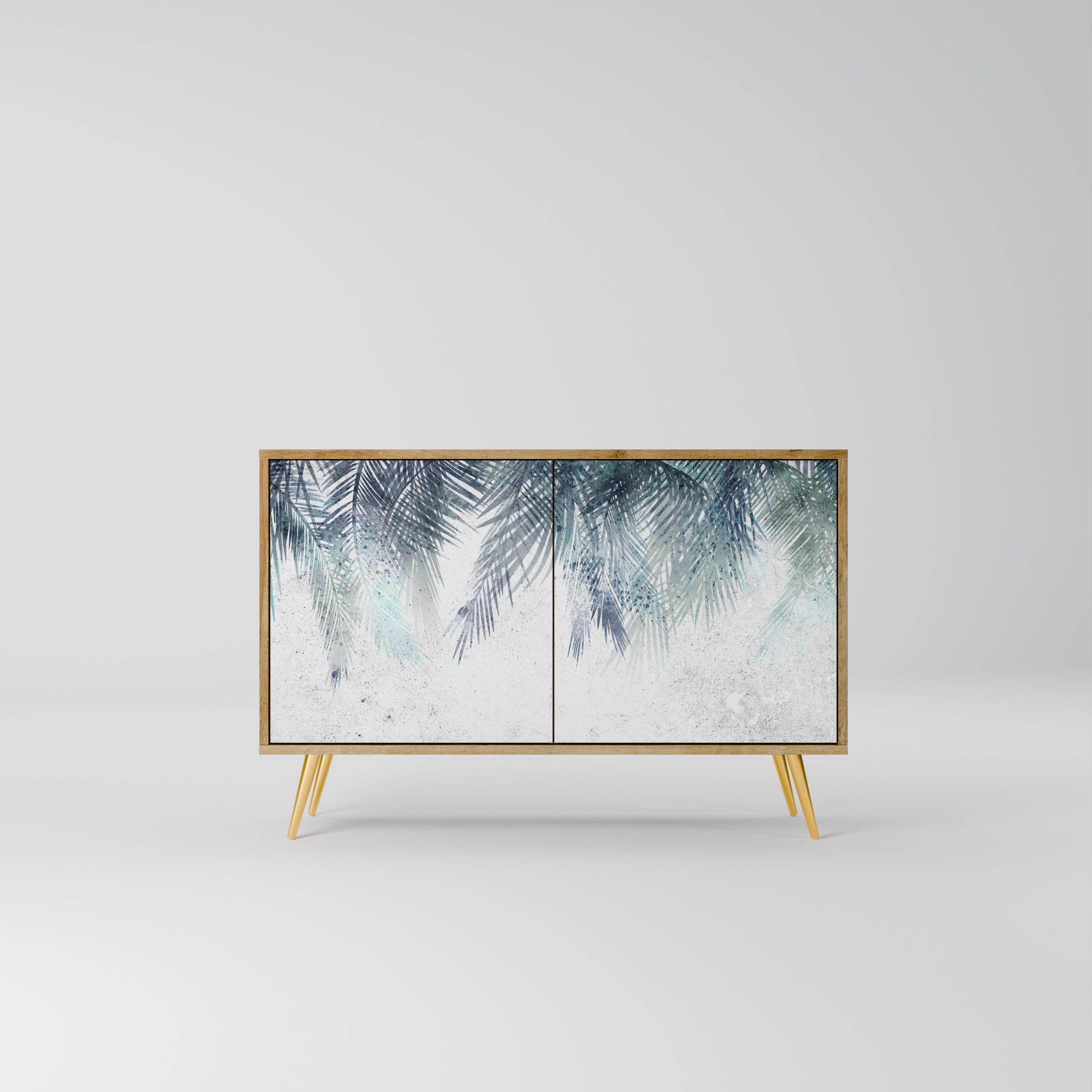 PALM VEIL 2-Door Sideboard in Oak Effect