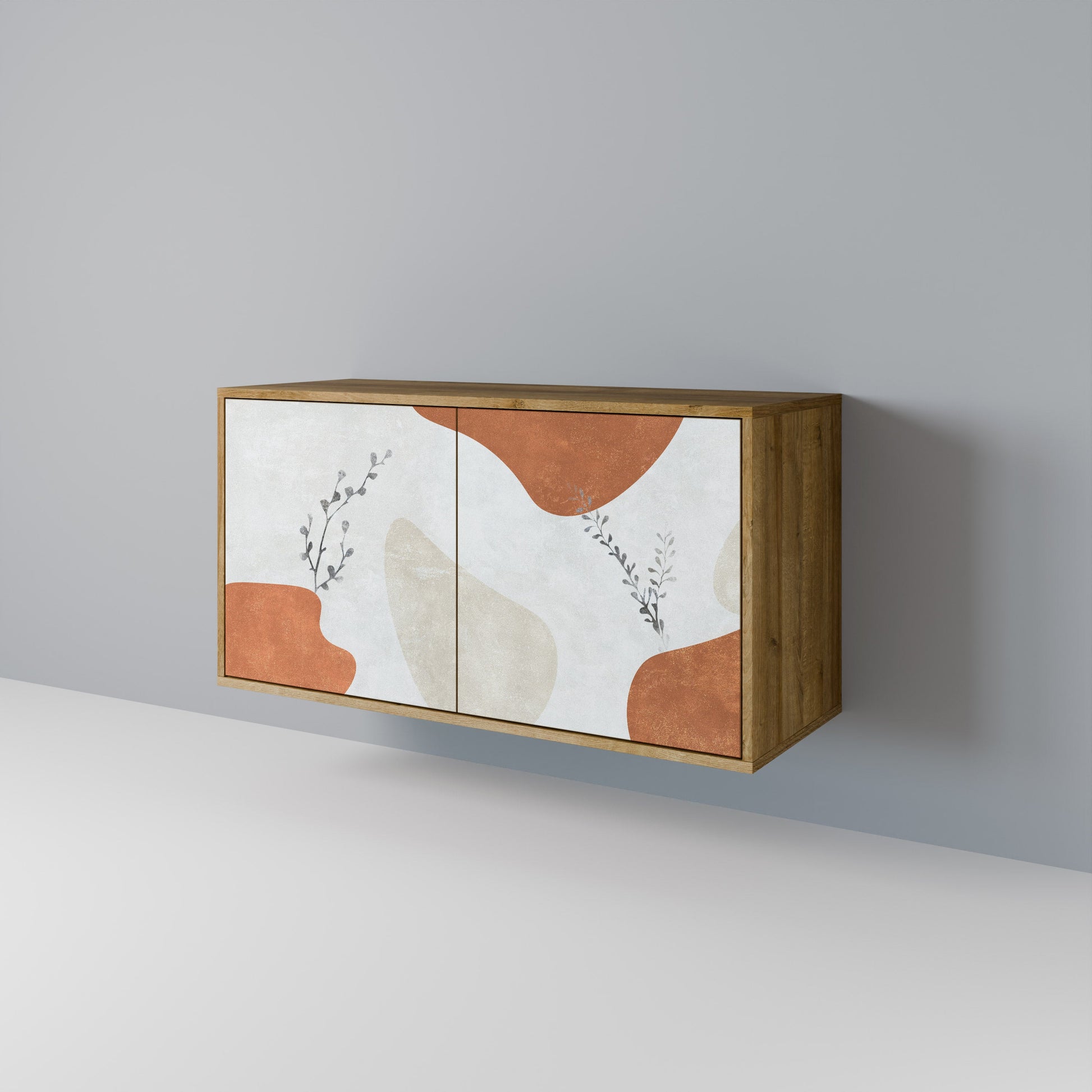 TRANQUIL TWIG 2-Door Sideboard in Oak Effect