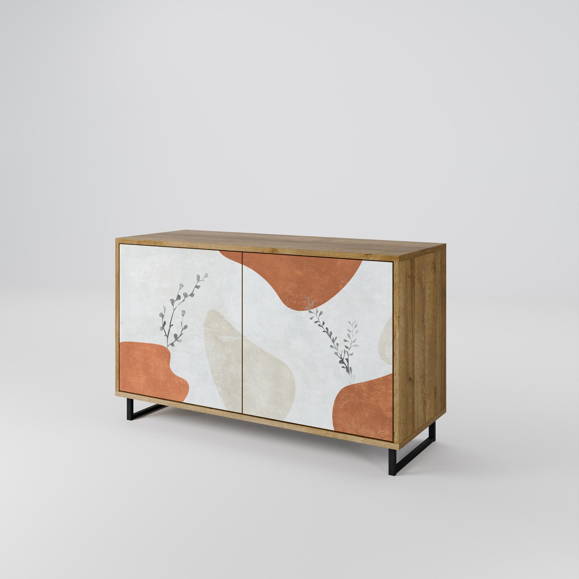 TRANQUIL TWIG 2-Door Sideboard in Oak Effect