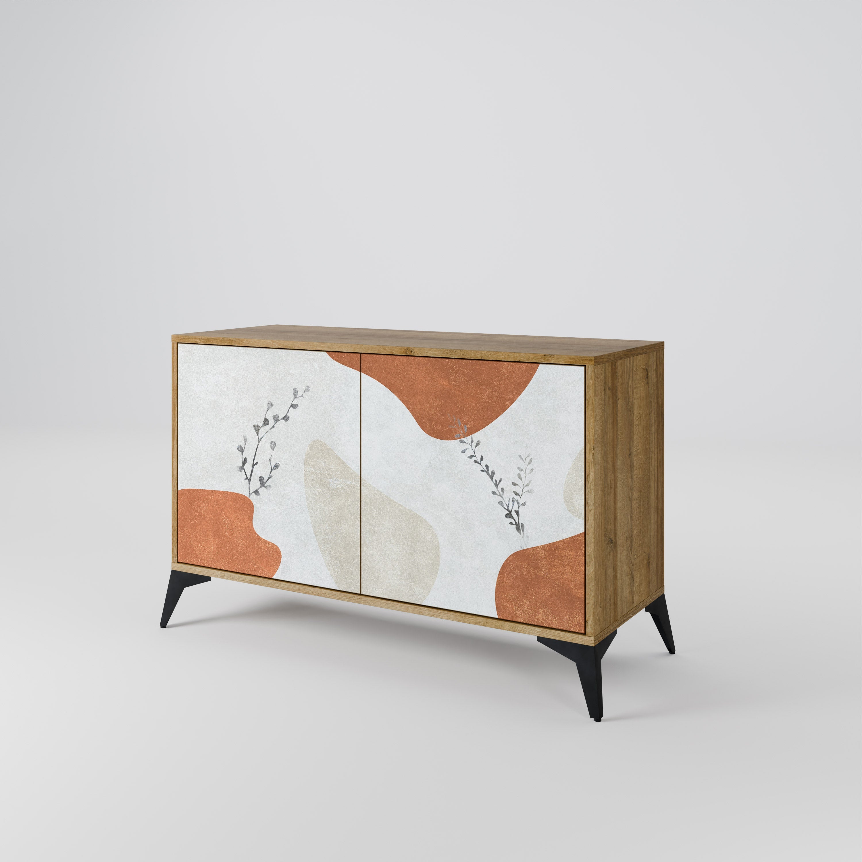 TRANQUIL TWIG 2-Door Sideboard in Oak Effect