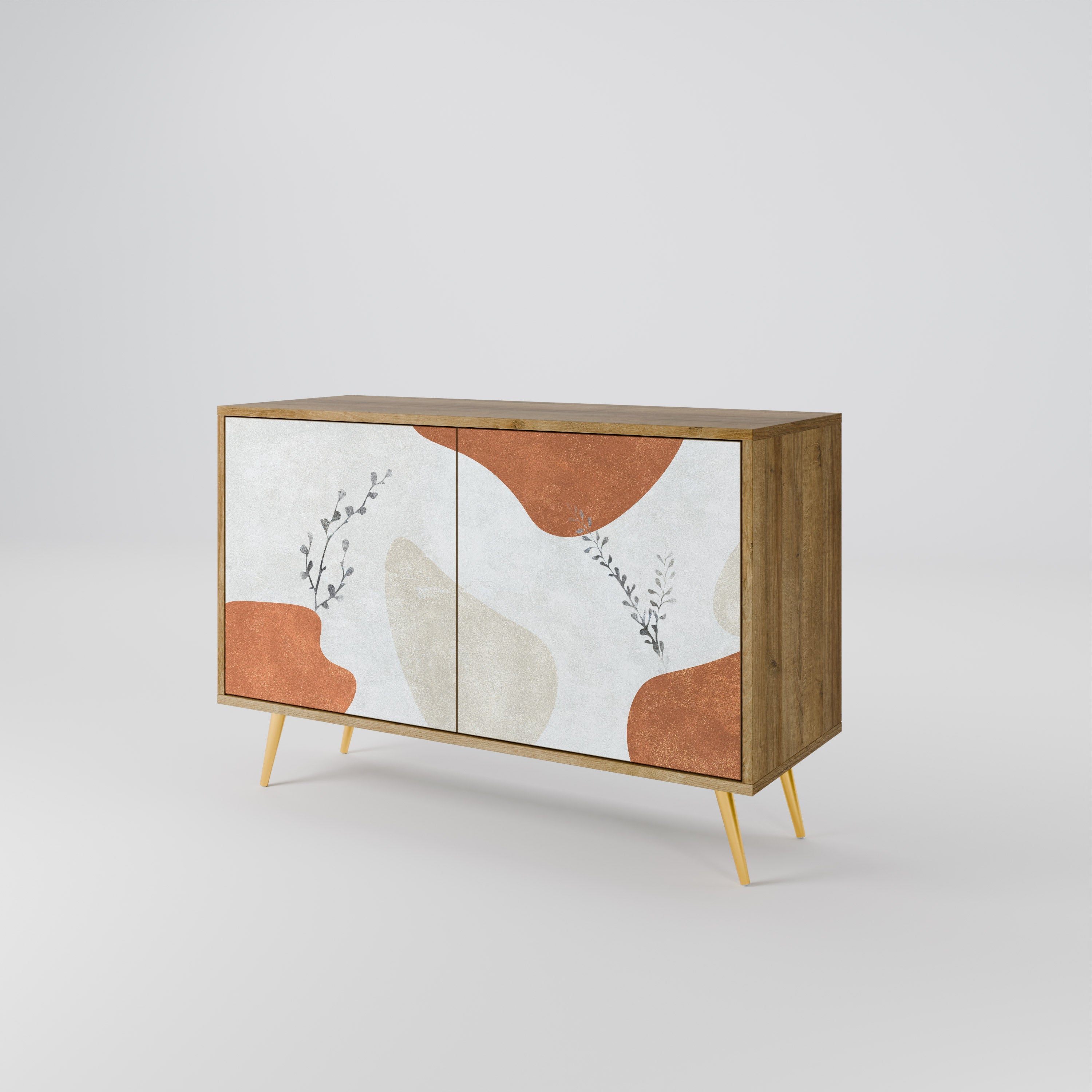 TRANQUIL TWIG 2-Door Sideboard in Oak Effect