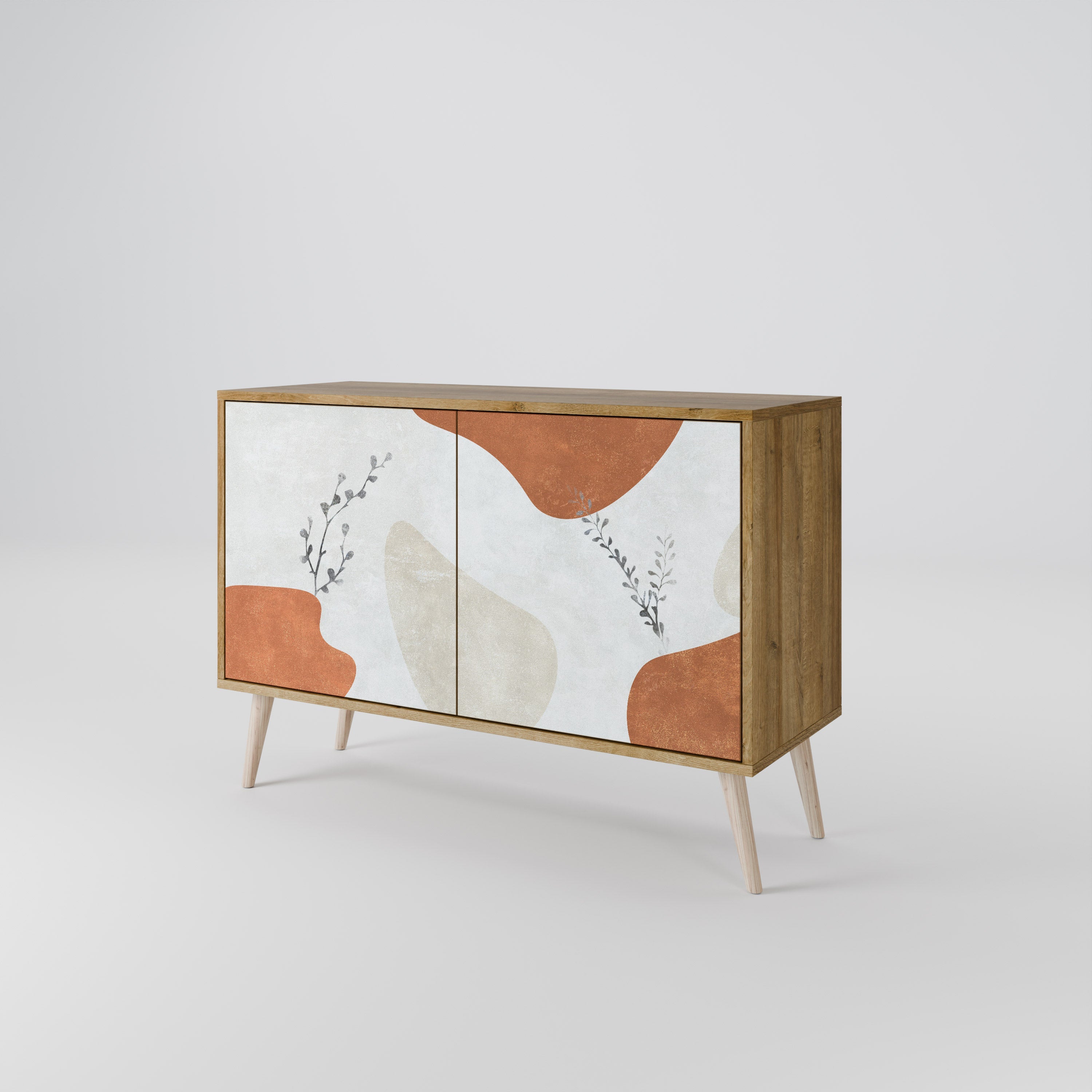 TRANQUIL TWIG 2-Door Sideboard in Oak Effect