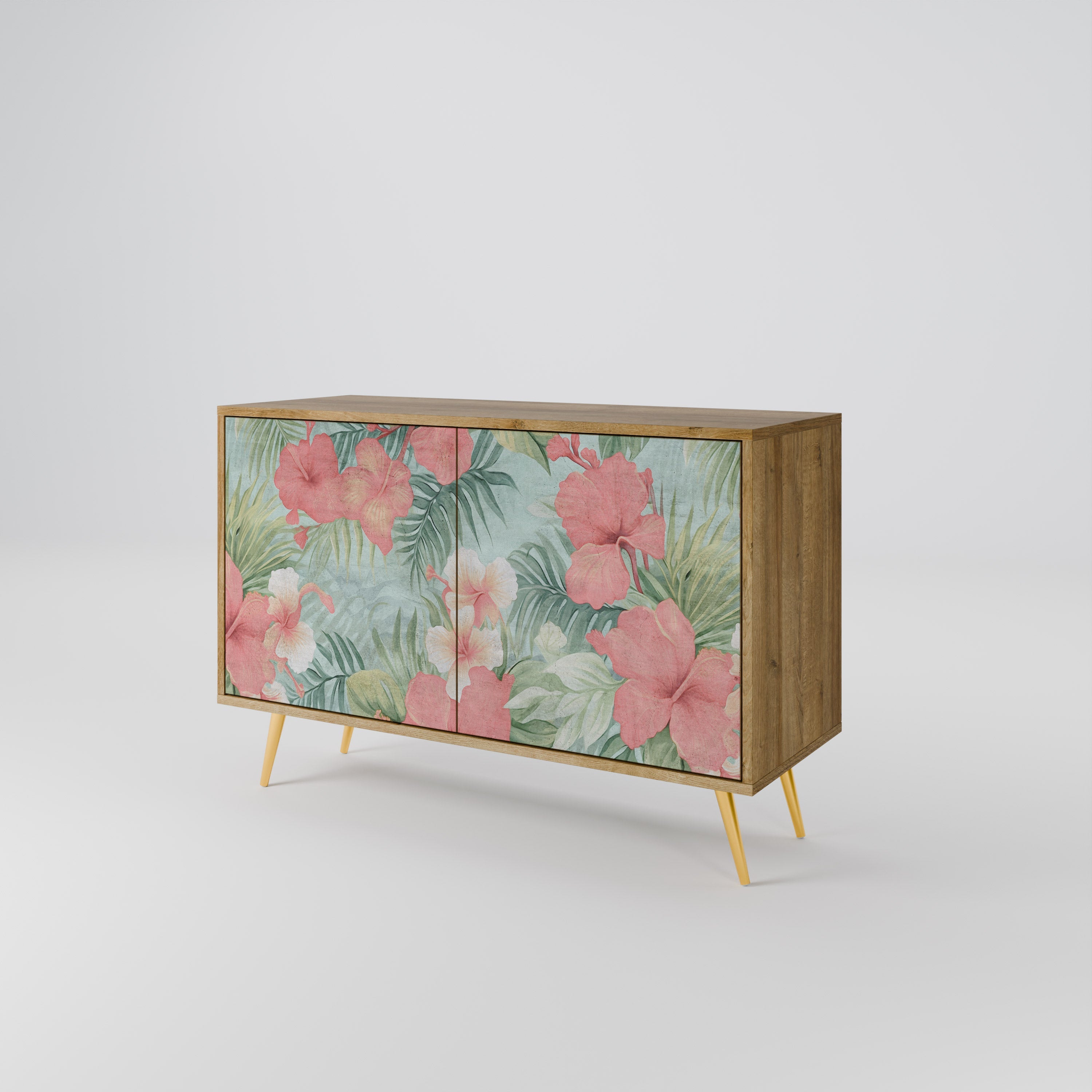 HAWAIIAN SPIRIT 2-Door Sideboard in Oak Effect