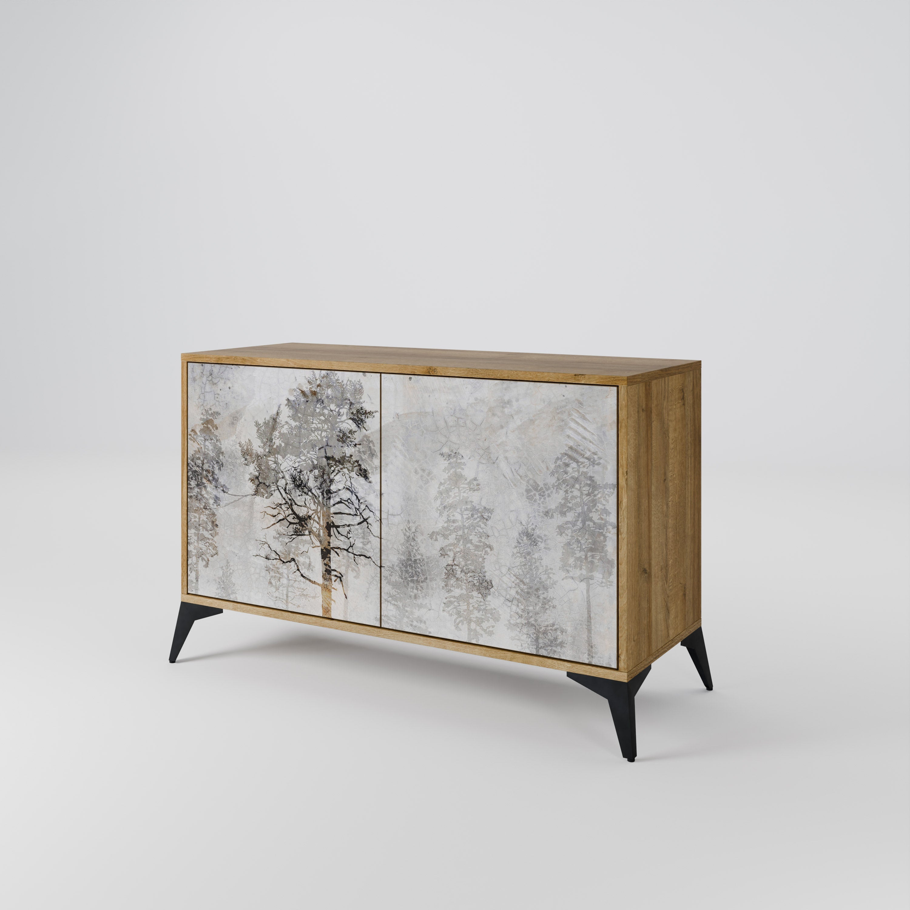 FADE IN THE TREES 2-Door Sideboard in Oak Effect